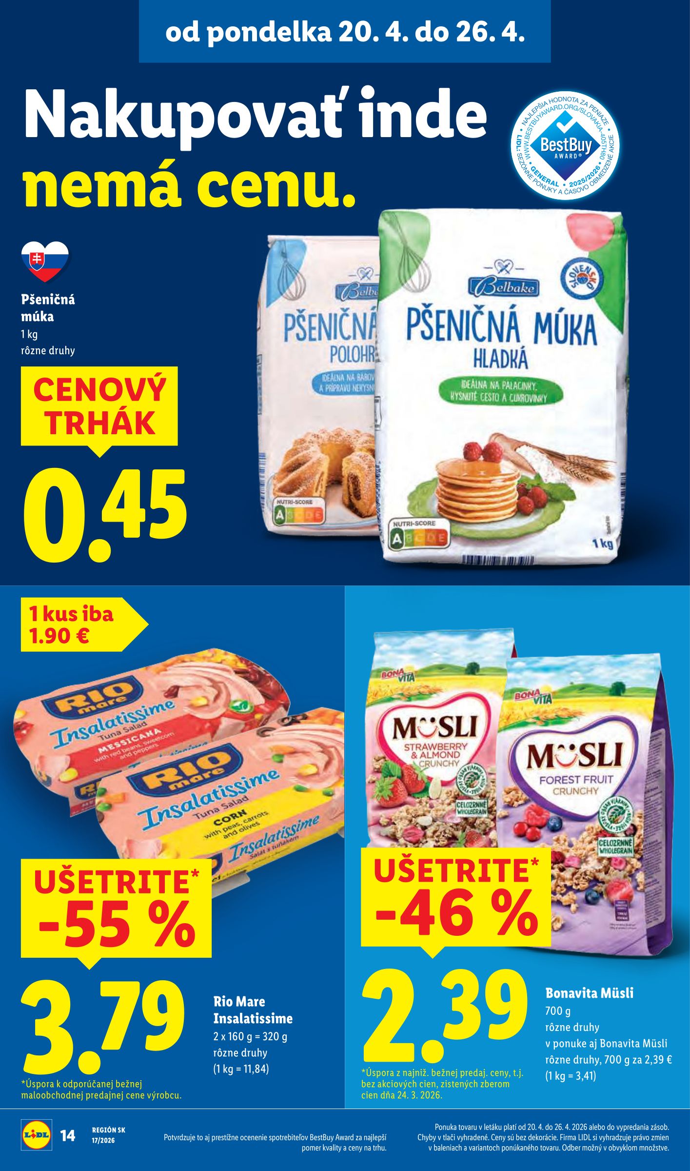 lidl - Nový leták Lidl od pondelka, 20.04.2026 do nedele, 26.04.2026 - page: 14