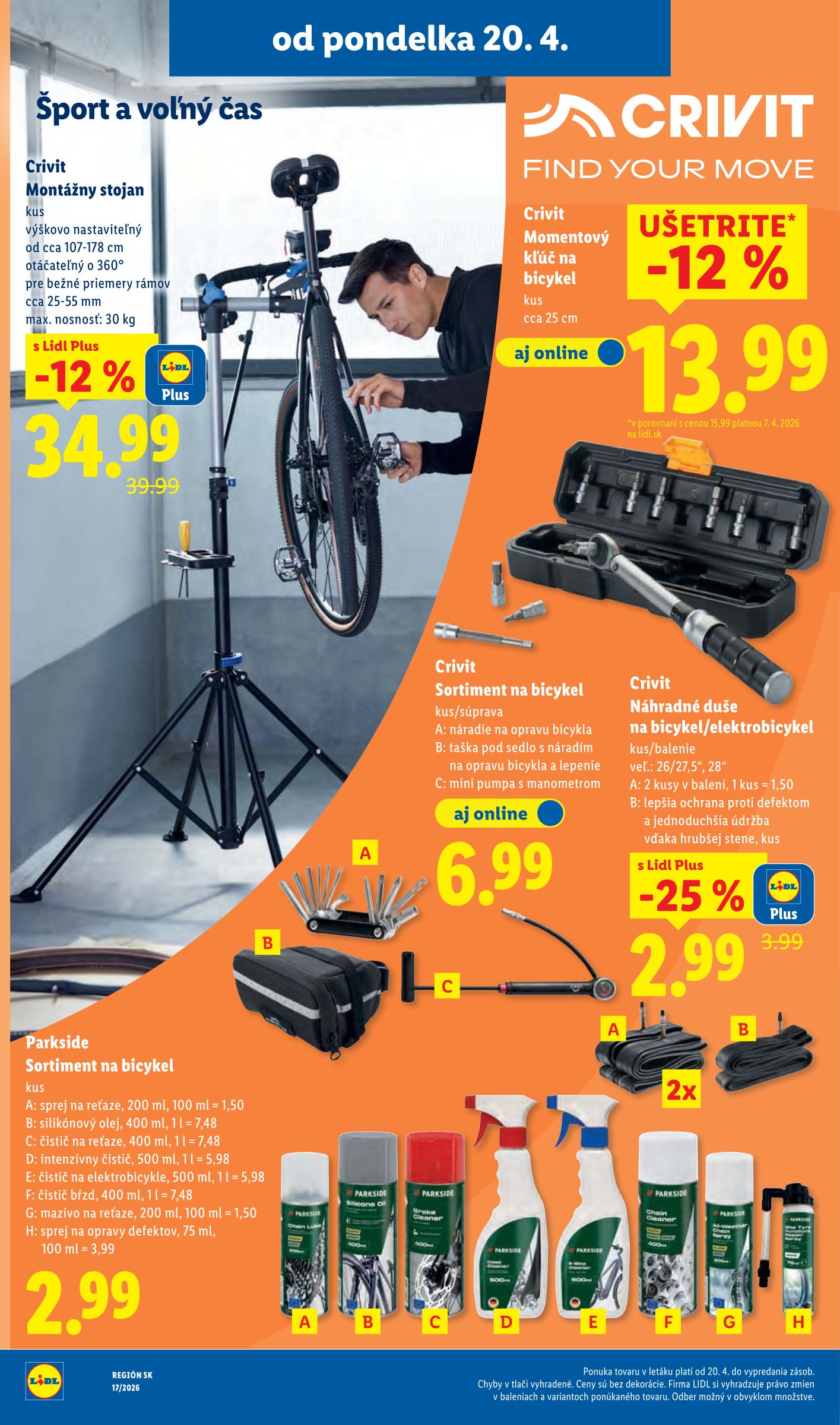 lidl - Aktuálny leták Lidl od pondelka, 20.04.2026 do nedele, 26.04.2026 - page: 90