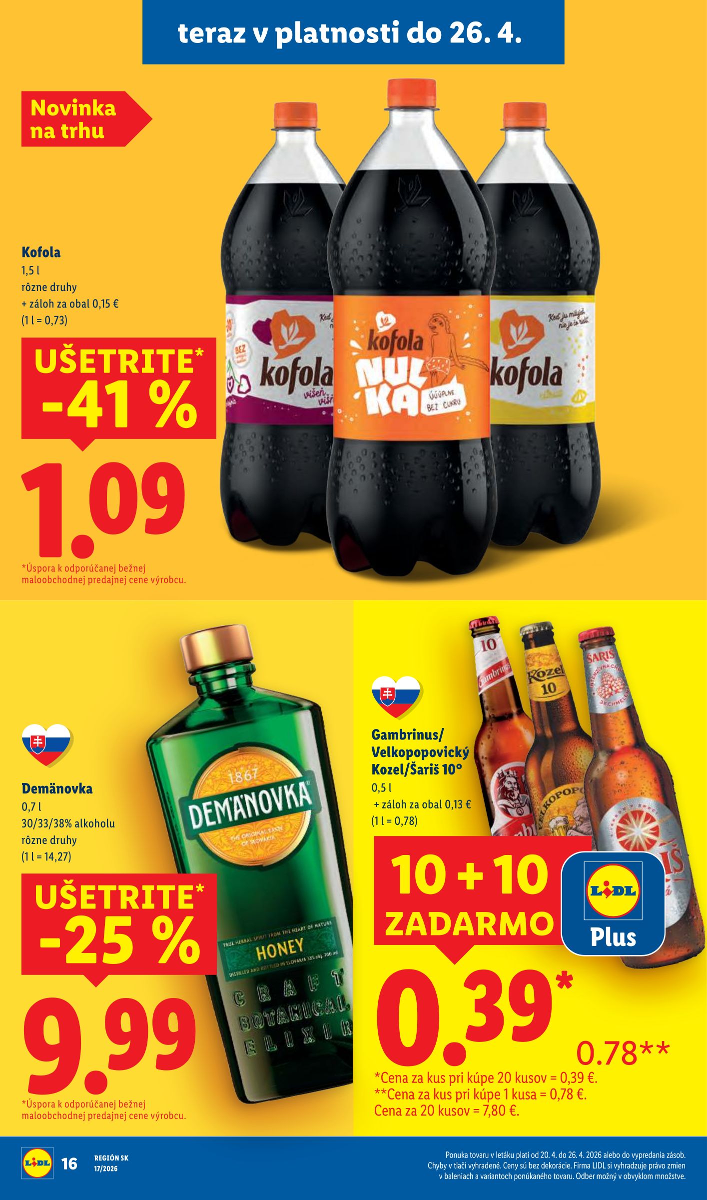 lidl - Aktuálny leták Lidl od pondelka, 20.04.2026 do nedele, 26.04.2026 - page: 22