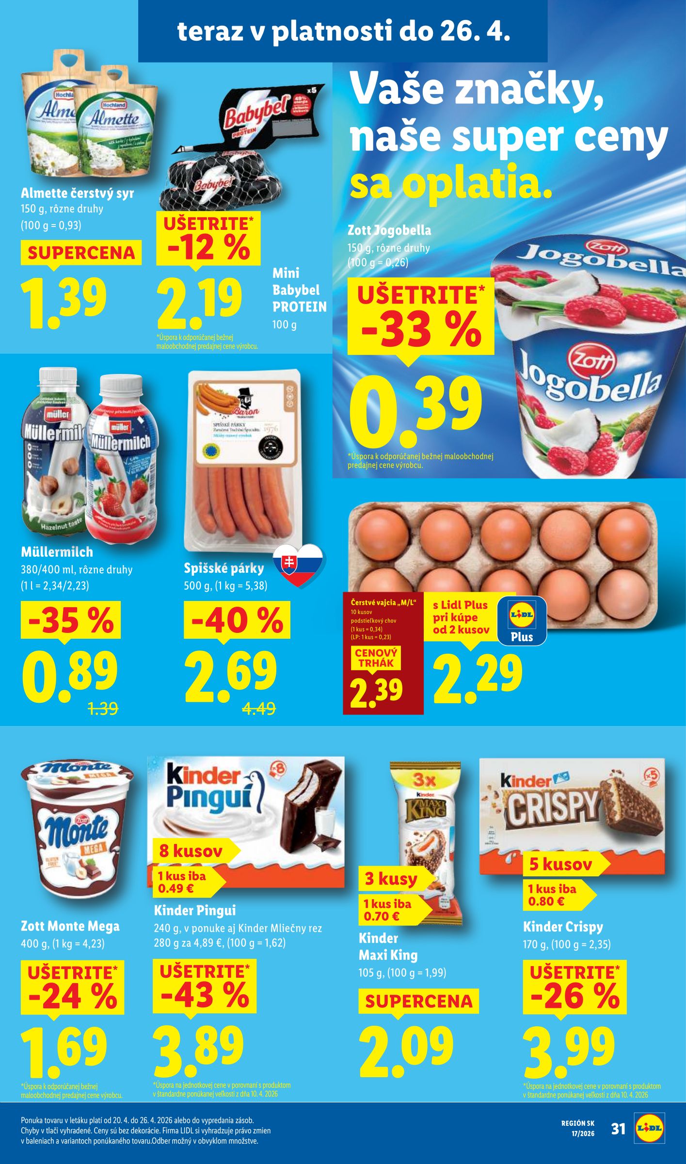 lidl - Aktuálny leták Lidl od pondelka, 20.04.2026 do nedele, 26.04.2026 - page: 52