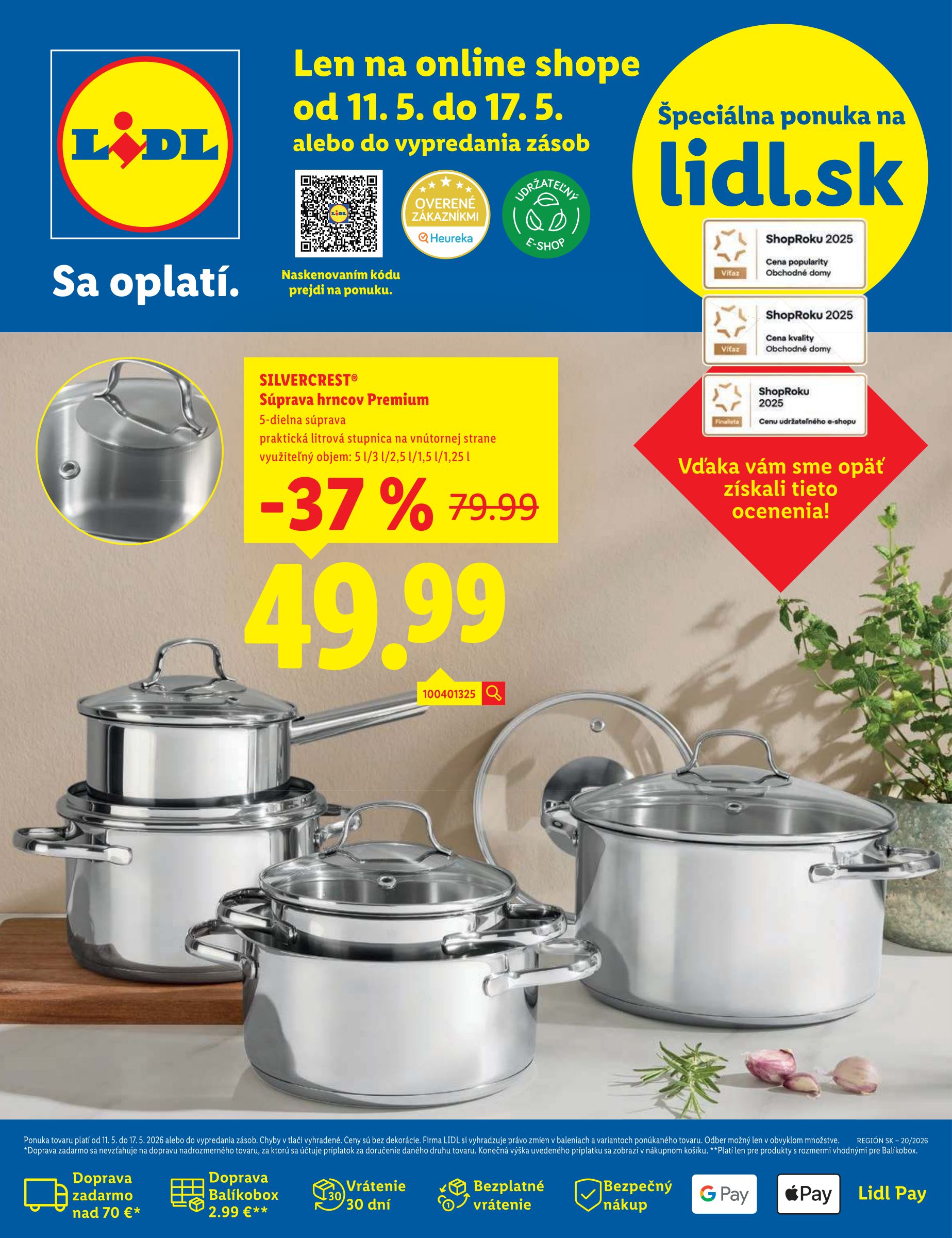 lidl - Nový leták Lidl od pondelka, 11.05.2026 do nedele, 17.05.2026