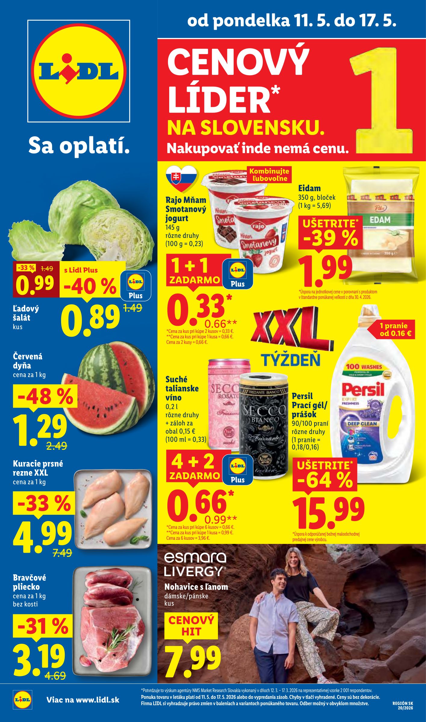 lidl - Aktuálny leták Lidl od pondelka, 11.05.2026 do nedele, 17.05.2026 - page: 1