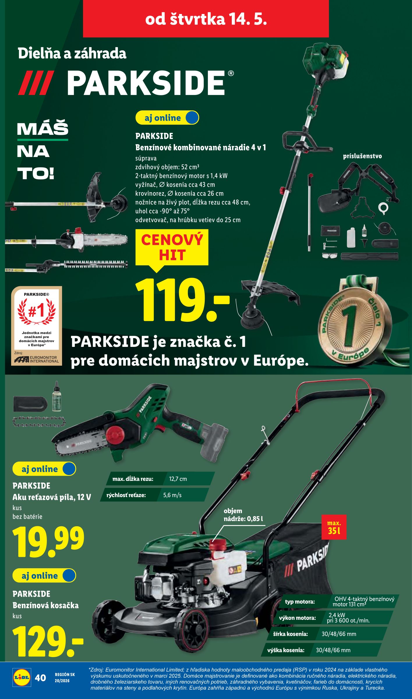 lidl - Aktuálny leták Lidl od pondelka, 11.05.2026 do nedele, 17.05.2026 - page: 72