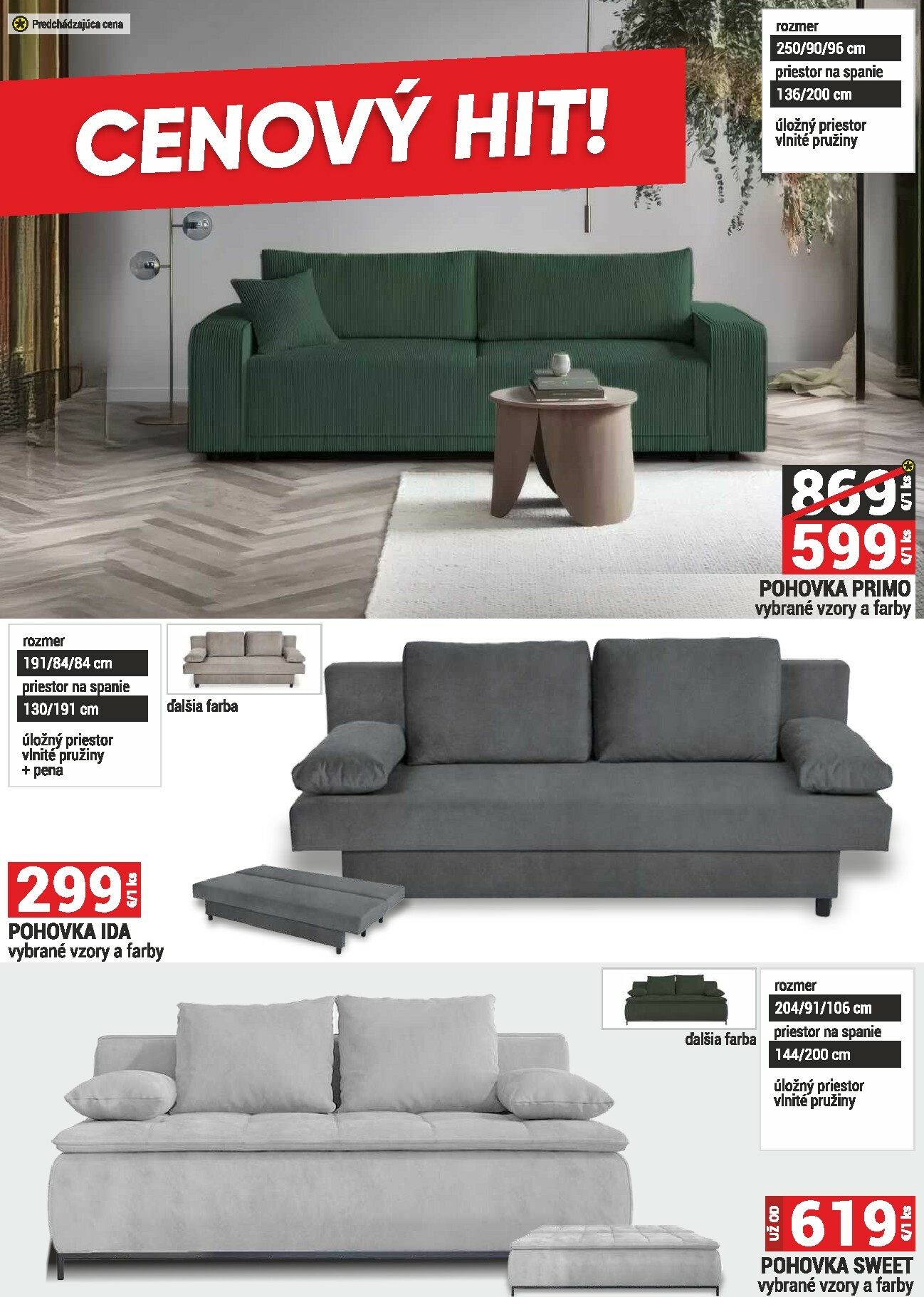 merkury-market - Leták Merkury Market - Nábytok, sedačky, matrace platný od 01.11. do 30.11. - page: 3