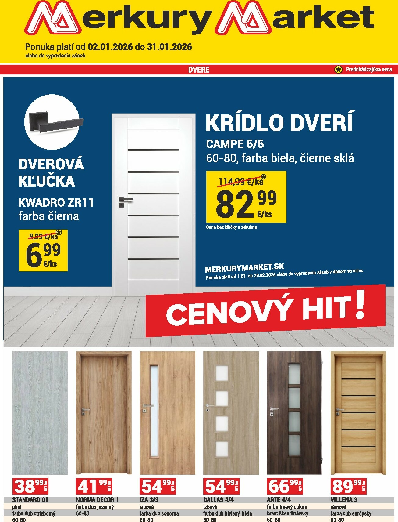 merkury-market - Leták Merkury Market platný od 02.01. do 31.01.