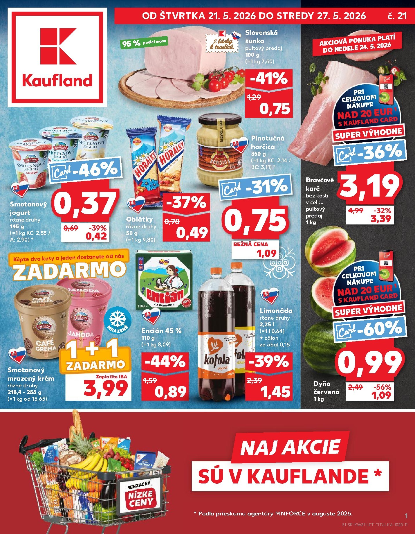 kaufland - Nový Kaufland leták od štvrtka, 21.05.2026 do stredy, 27.05.2026 - page: 1