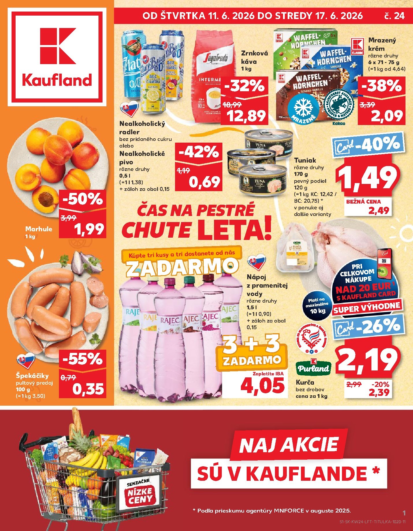 kaufland - Nový Kaufland leták od štvrtka, 11.06.2026 do stredy, 17.06.2026 - page: 1