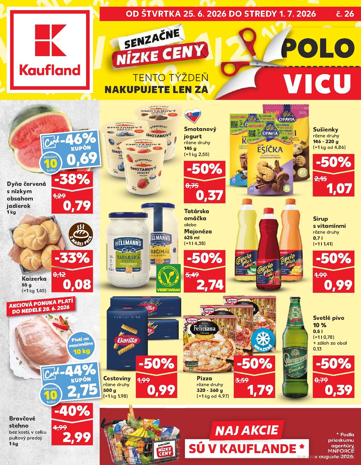 kaufland - Aktuálny Kaufland leták od štvrtka, 25.06.2026 do stredy, 01.07.2026 - page: 1