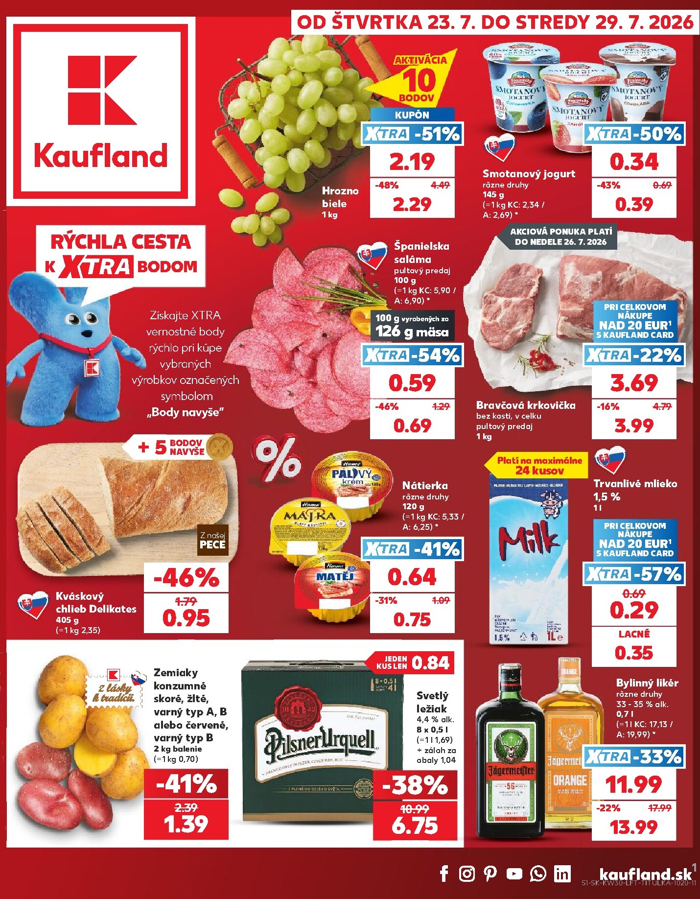 kaufland - Nový Kaufland leták od štvrtka, 23.07.2026 do stredy, 29.07.2026 - page: 1