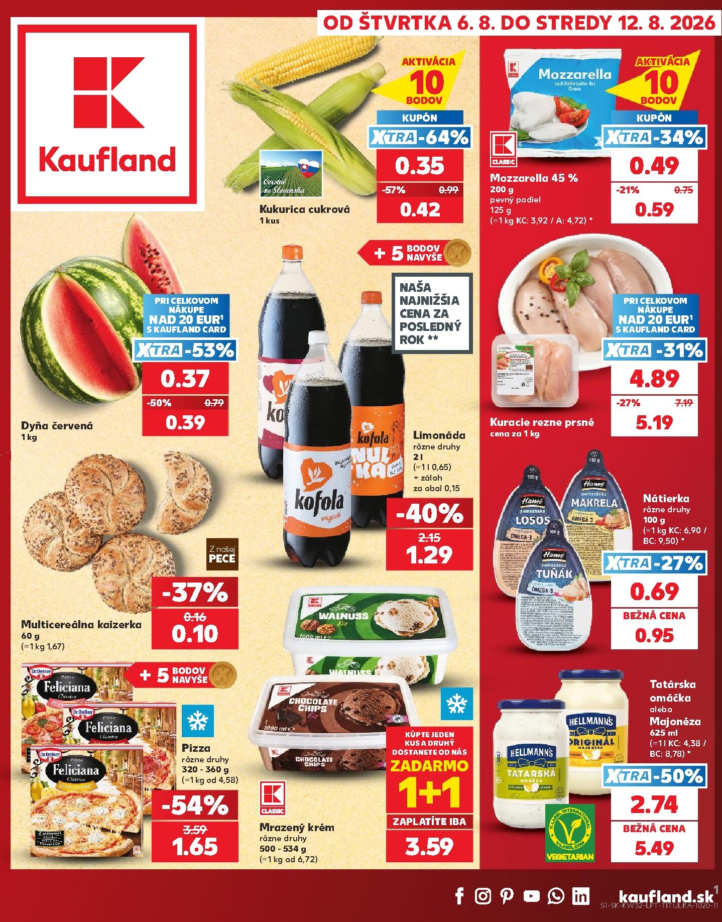 kaufland - Nový Kaufland leták od štvrtka, 06.08.2026 do stredy, 12.08.2026 - page: 1