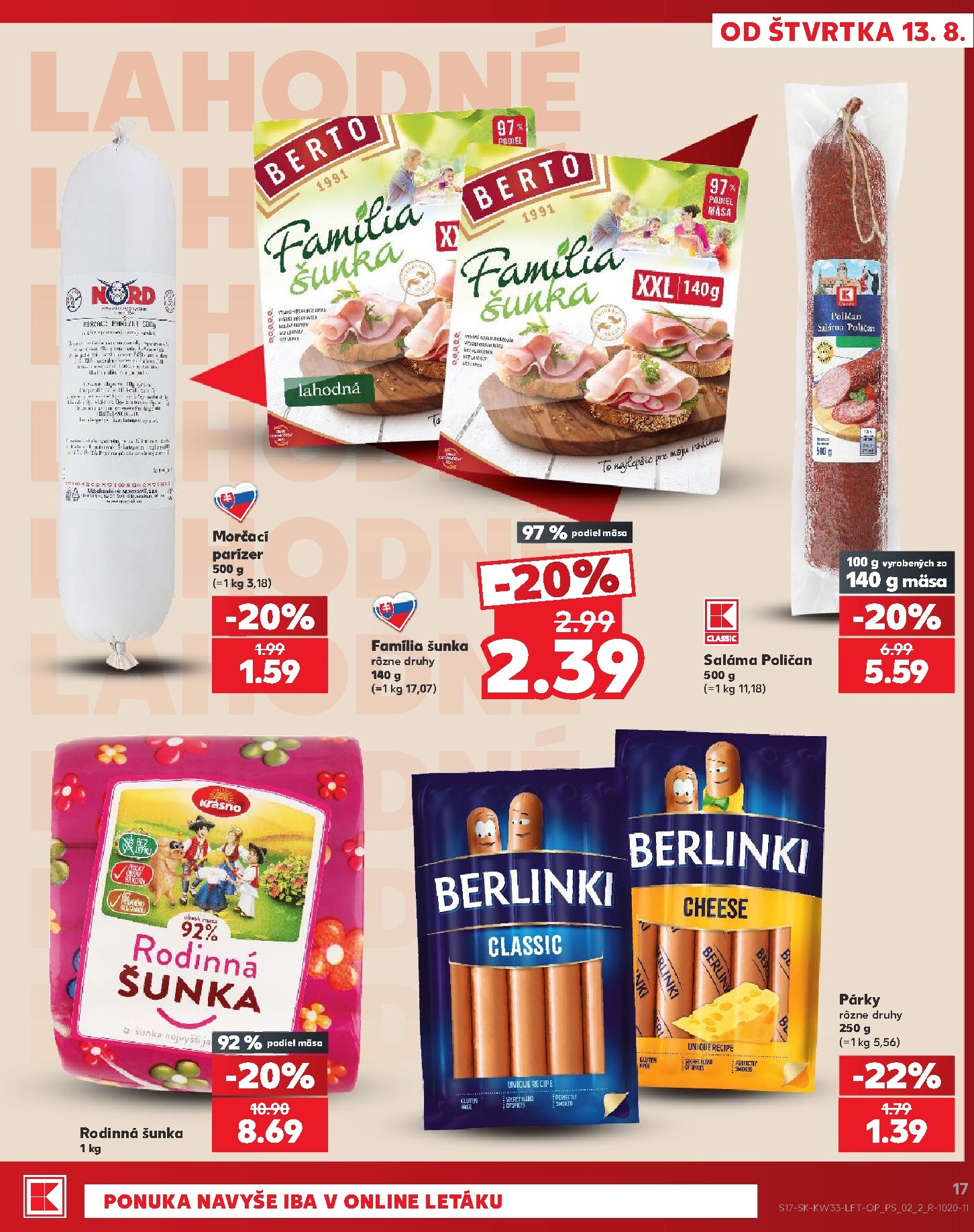 kaufland - Nový Kaufland leták od štvrtka, 13.08.2026 do stredy, 19.08.2026 - page: 17