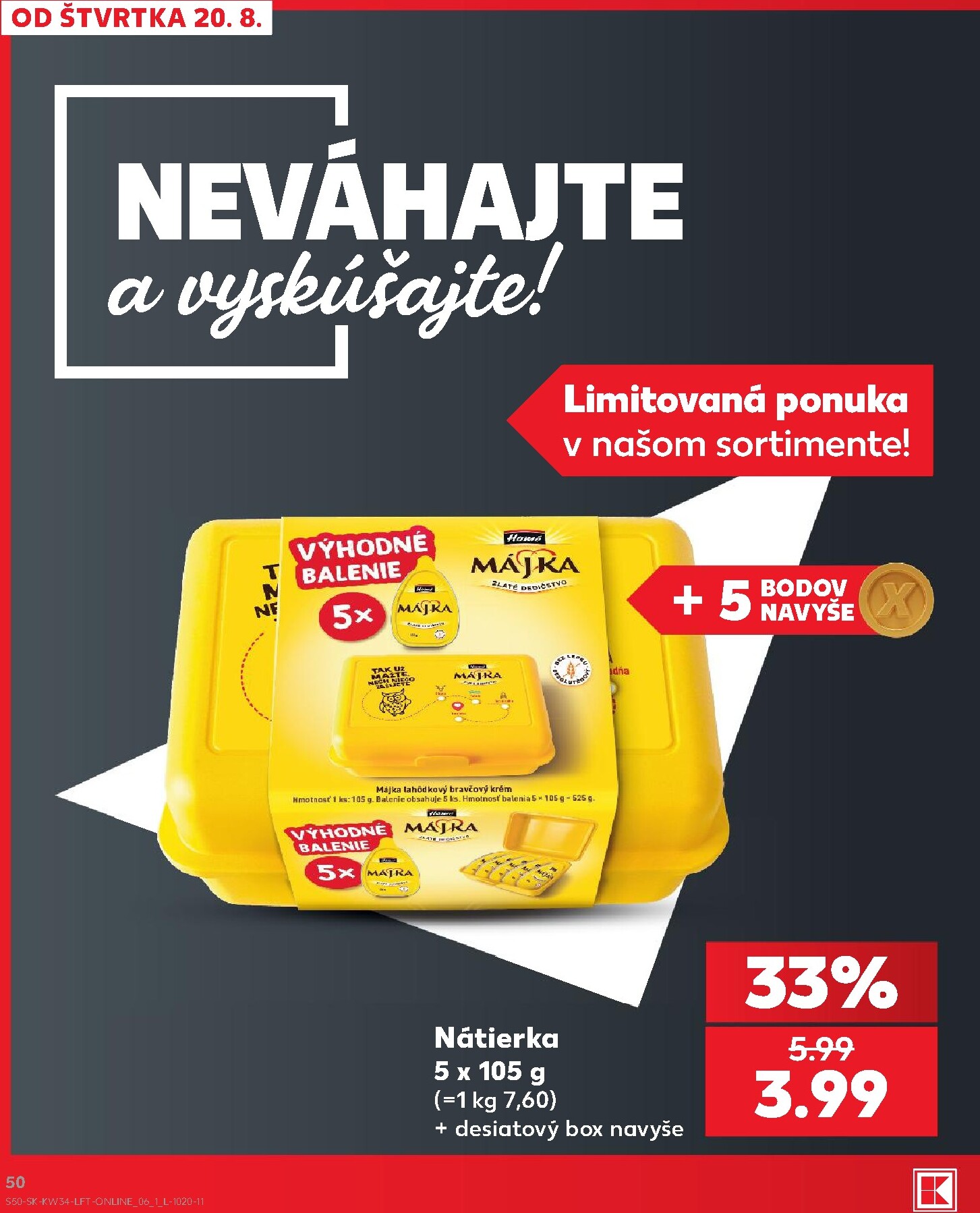 kaufland - Nový Kaufland leták od štvrtka, 20.08.2026 do stredy, 26.08.2026 - page: 50