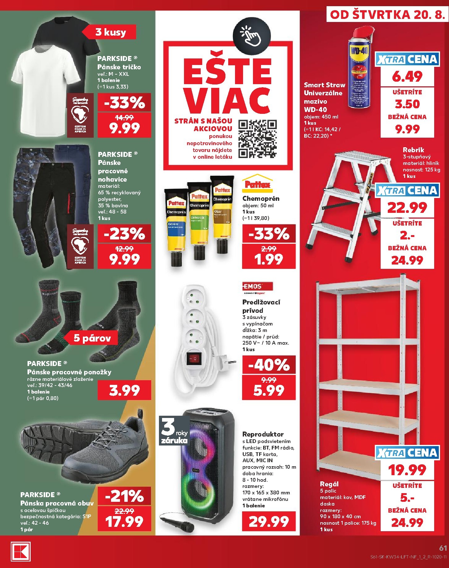 kaufland - Nový Kaufland leták od štvrtka, 20.08.2026 do stredy, 26.08.2026 - page: 61