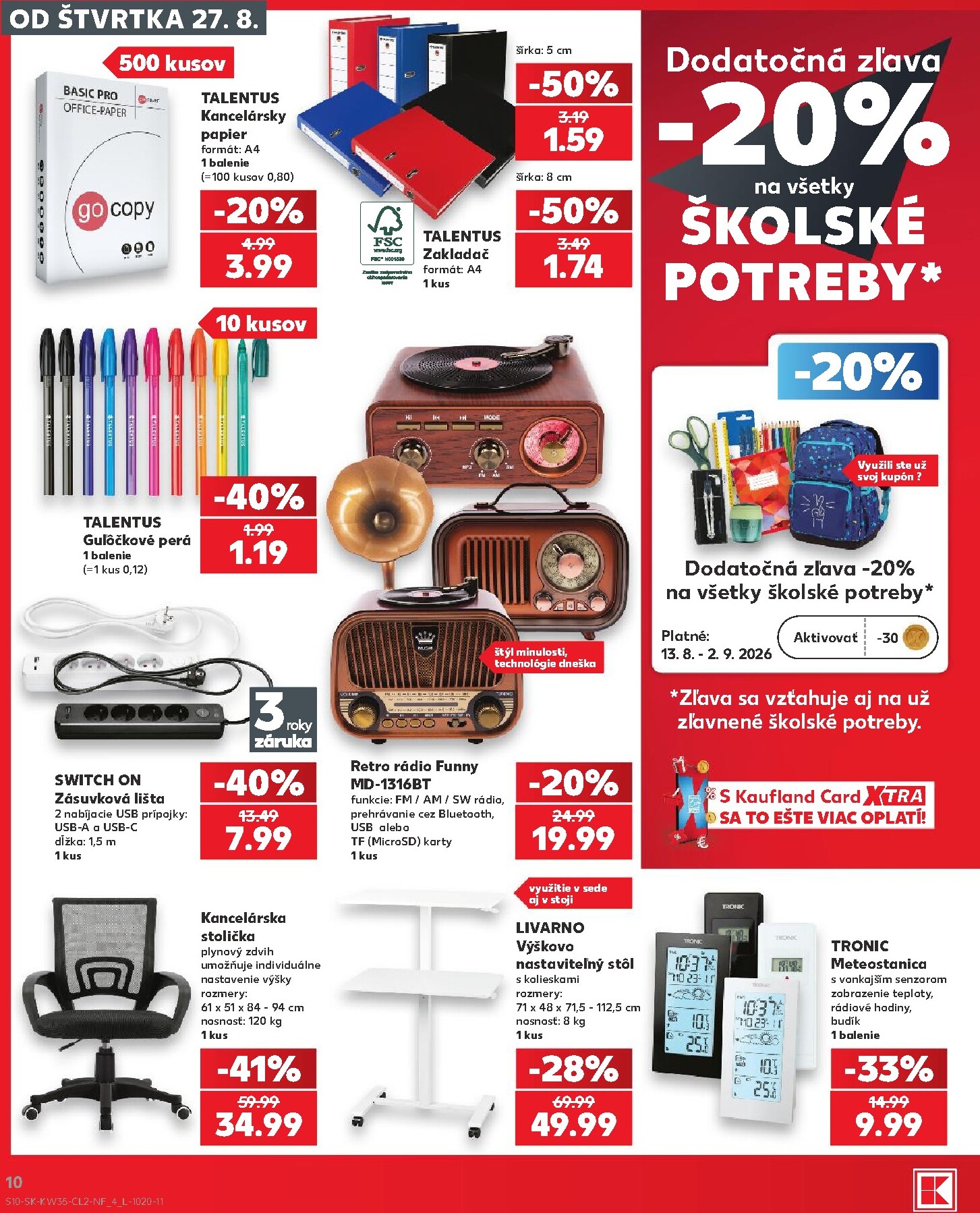 kaufland - Nový Kaufland leták od štvrtka, 27.08.2026 do stredy, 02.09.2026 - page: 10