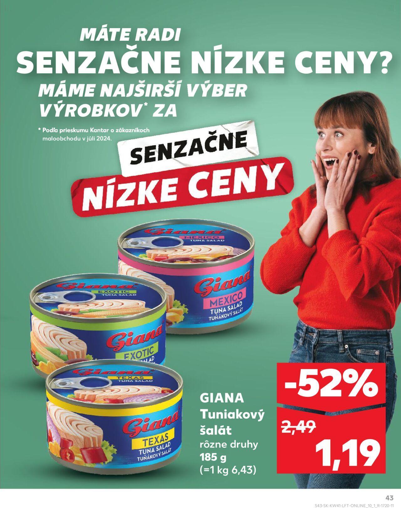 kaufland - Leták Kaufland Prievidza-Píly » 10.10.2024 - 16.10.2024 - page: 43