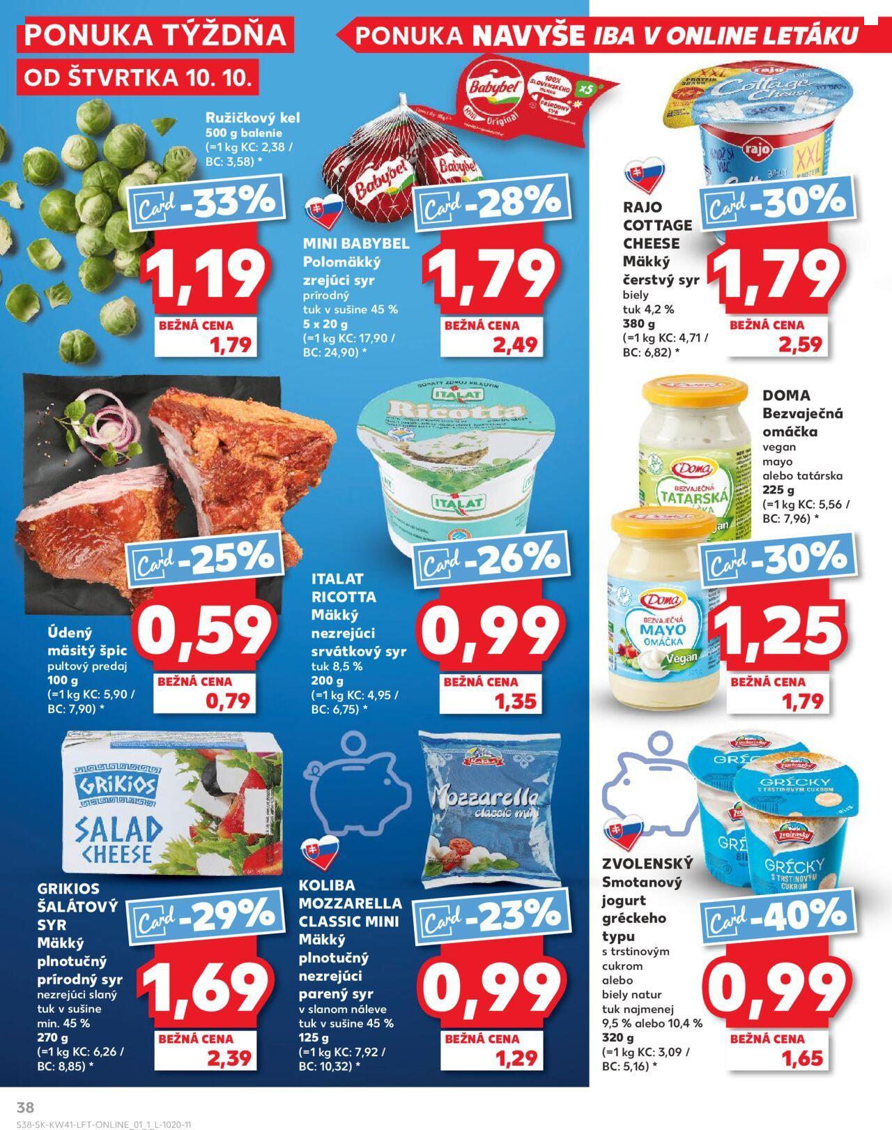 kaufland - Leták Kaufland Prievidza-Píly » 10.10.2024 - 16.10.2024 - page: 38