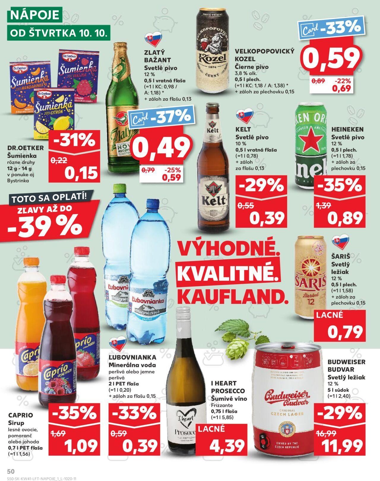 kaufland - Leták Kaufland Prievidza-Píly » 10.10.2024 - 16.10.2024 - page: 50