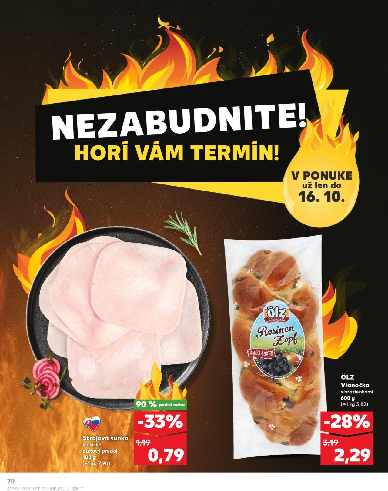 kaufland - Leták Kaufland Prievidza-Píly » 10.10.2024 - 16.10.2024 - page: 70