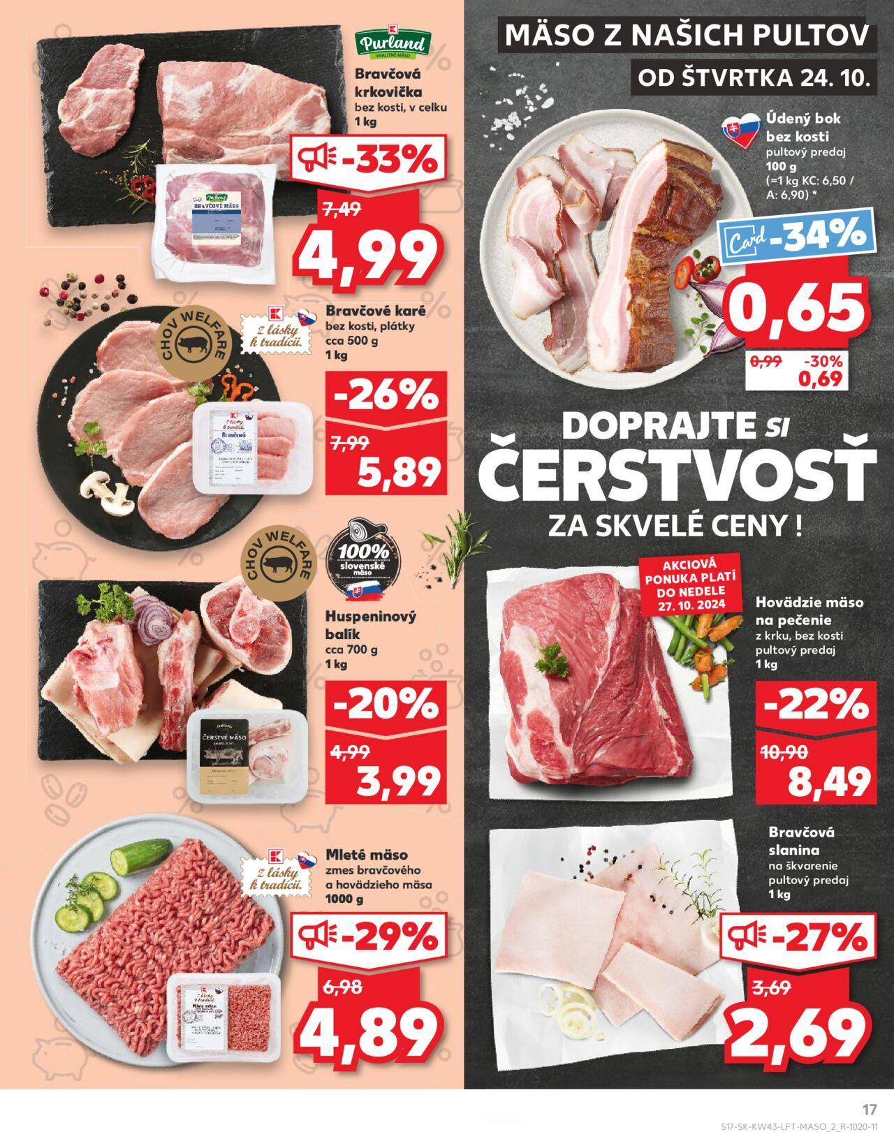 kaufland - Leták Kaufland Tvrdošín » 24.10.2024 - 30.10.2024 - page: 17