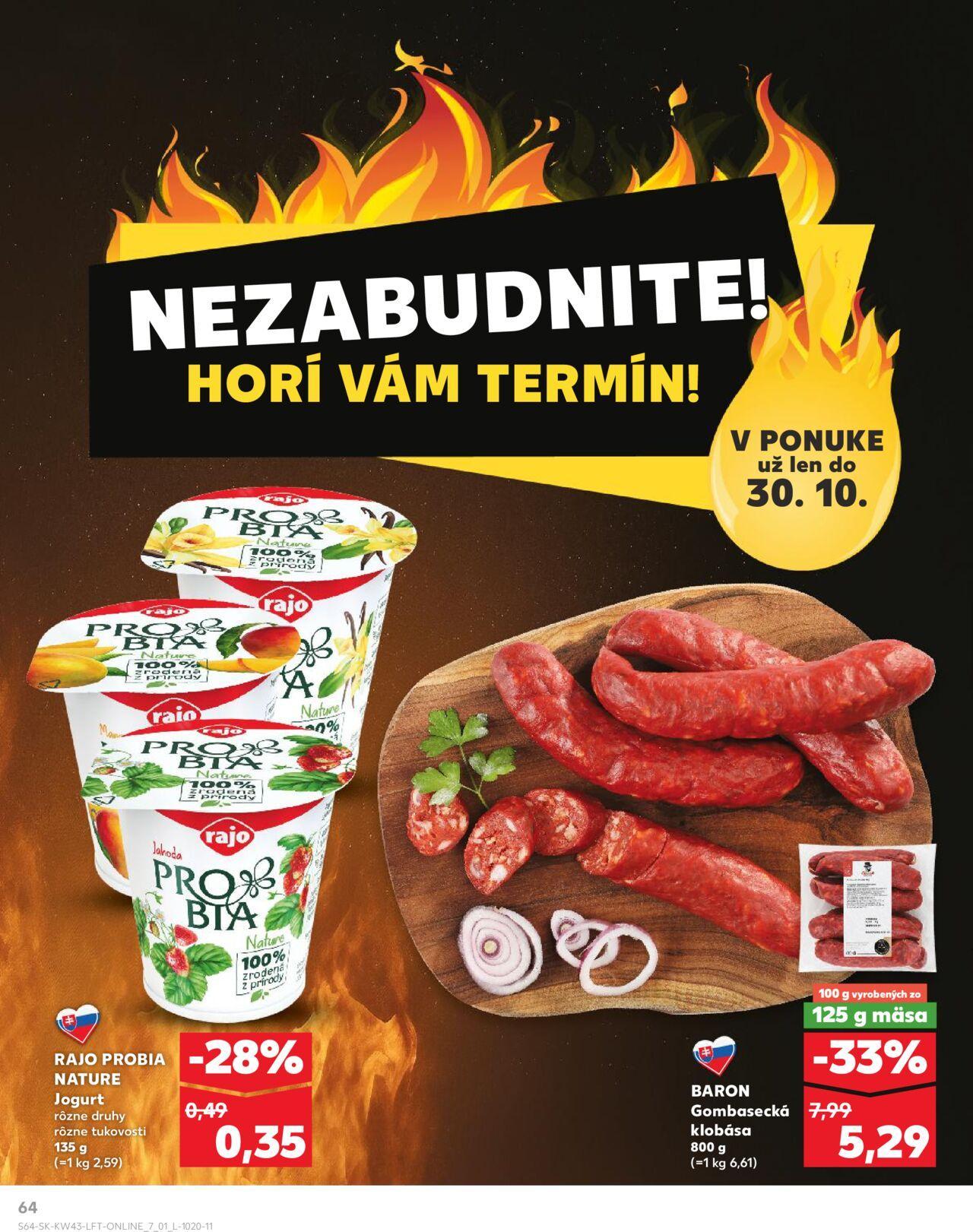 kaufland - Leták Kaufland Tvrdošín » 24.10.2024 - 30.10.2024 - page: 64