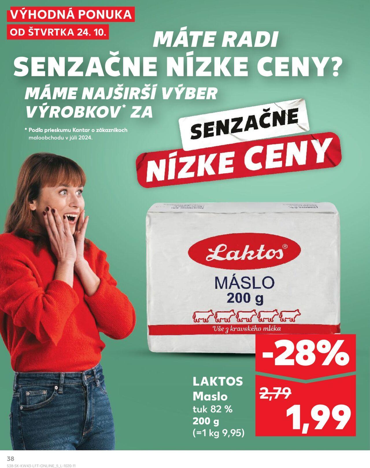 kaufland - Leták Kaufland Tvrdošín » 24.10.2024 - 30.10.2024 - page: 38