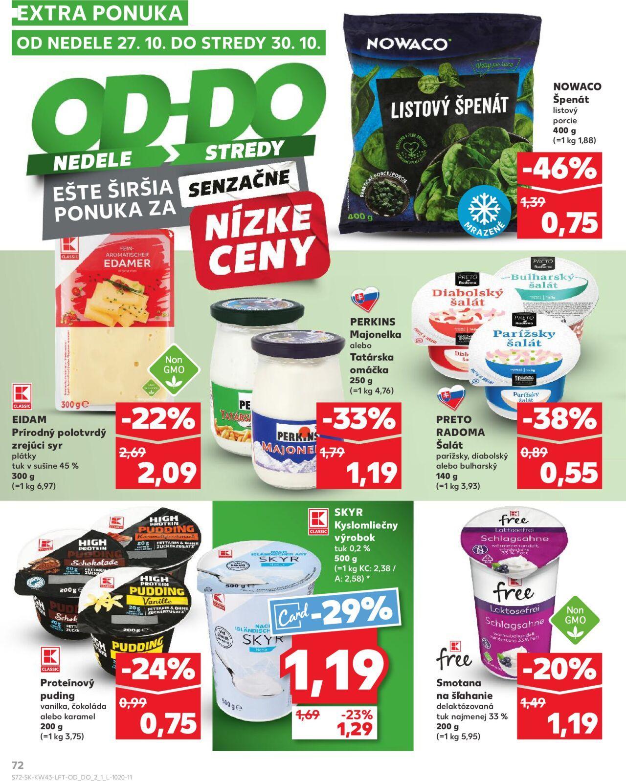 kaufland - Leták Kaufland Tvrdošín » 24.10.2024 - 30.10.2024 - page: 72