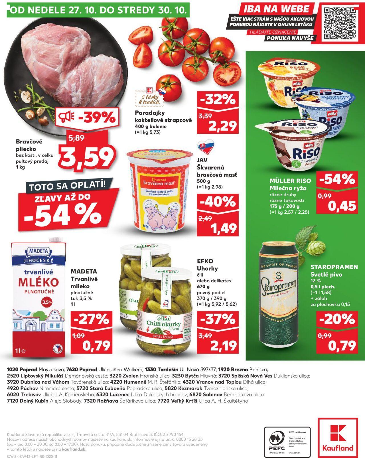 kaufland - Leták Kaufland Tvrdošín » 24.10.2024 - 30.10.2024 - page: 76