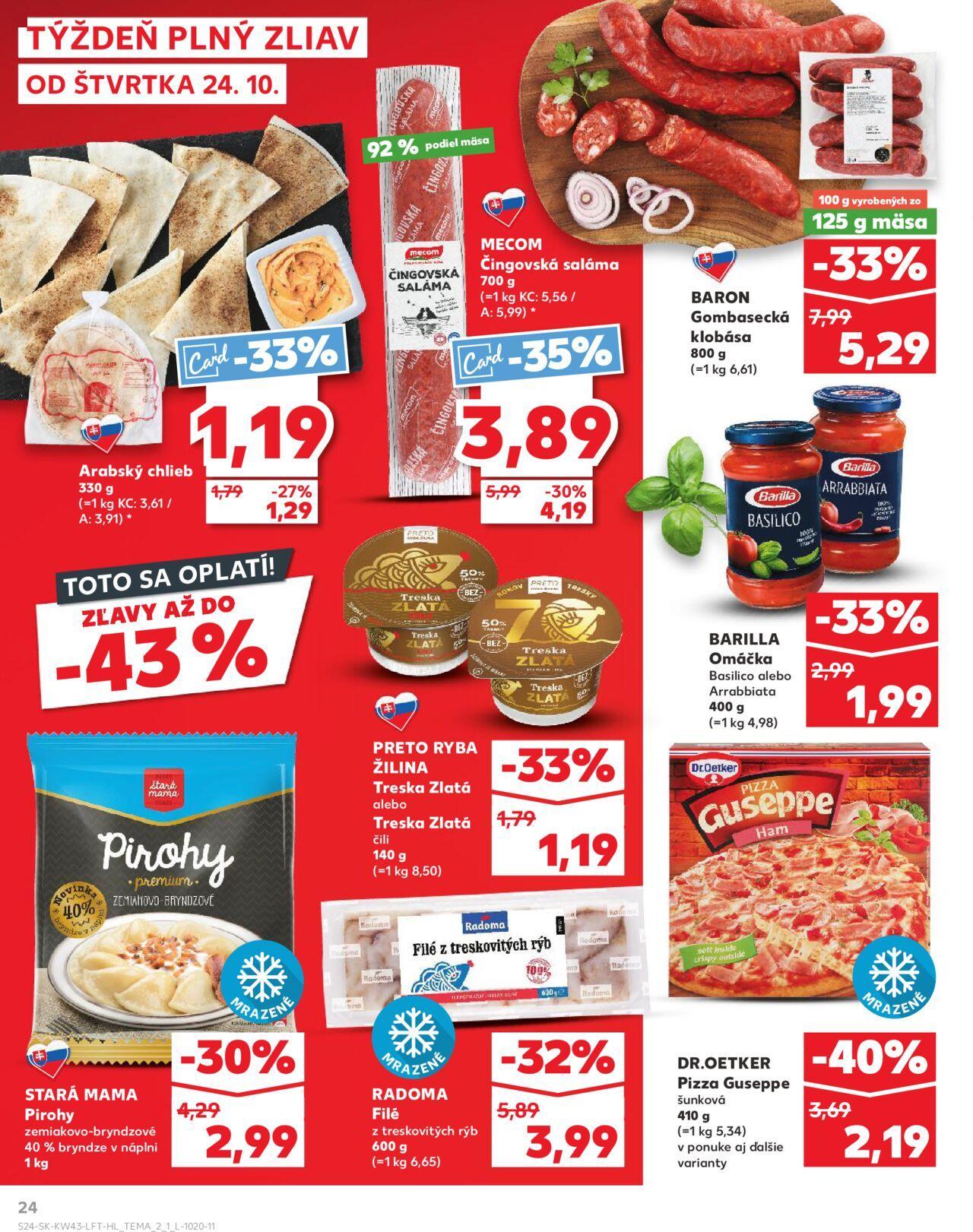 kaufland - Leták Kaufland Veľký Meder » 24.10.2024 - 30.10.2024 - page: 24