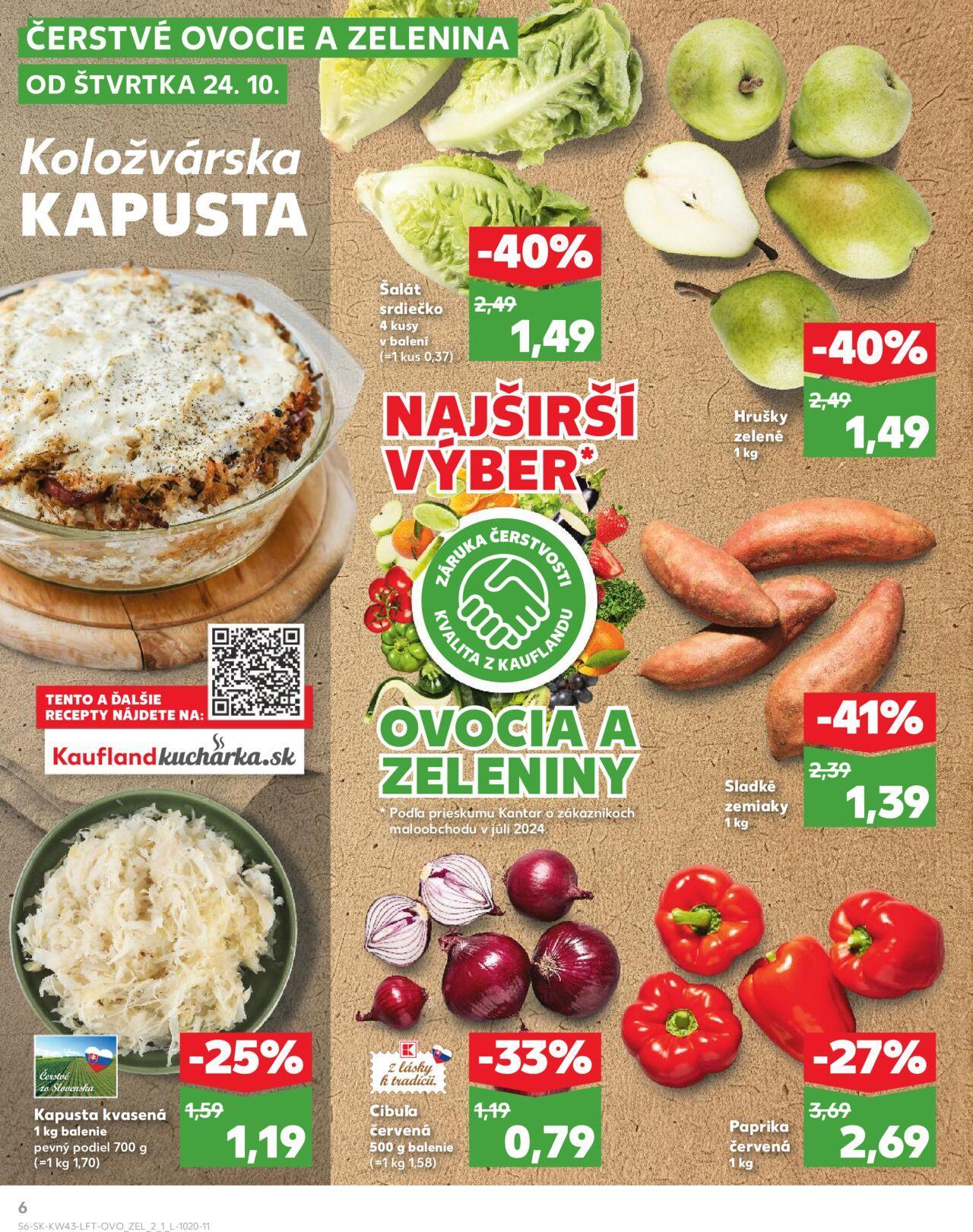 kaufland - Leták Kaufland Veľký Meder » 24.10.2024 - 30.10.2024 - page: 6