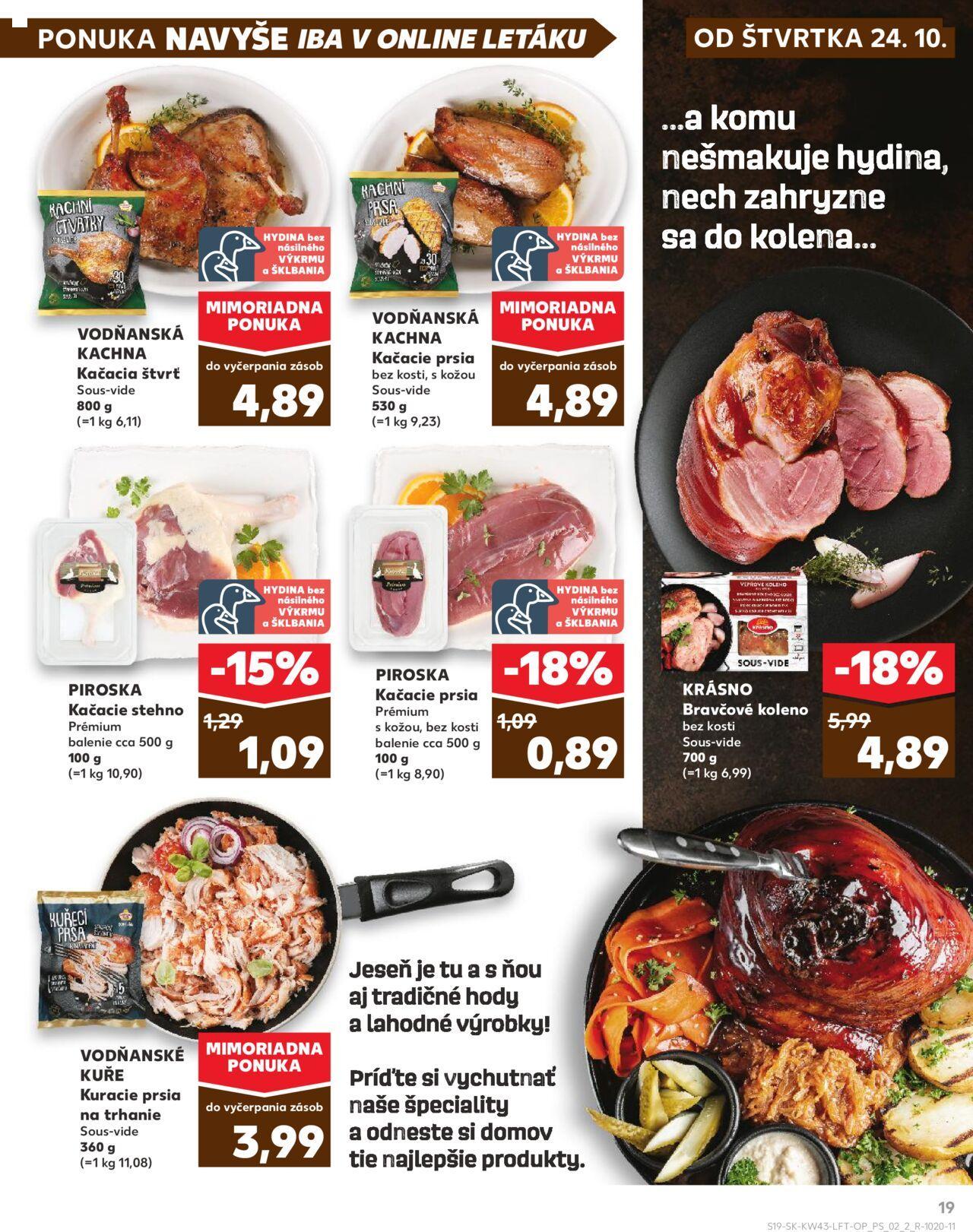 kaufland - Leták Kaufland Veľký Meder » 24.10.2024 - 30.10.2024 - page: 19