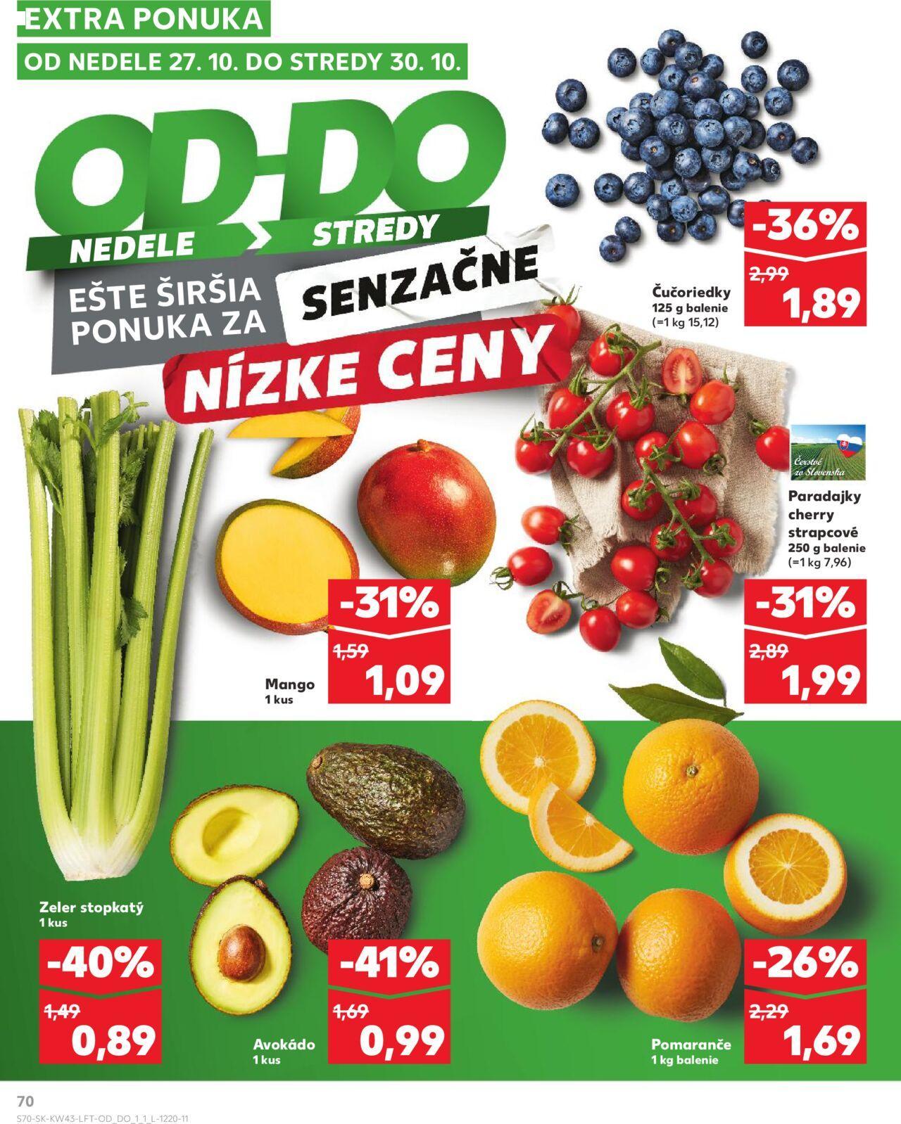 kaufland - Leták Kaufland Veľký Meder » 24.10.2024 - 30.10.2024 - page: 70