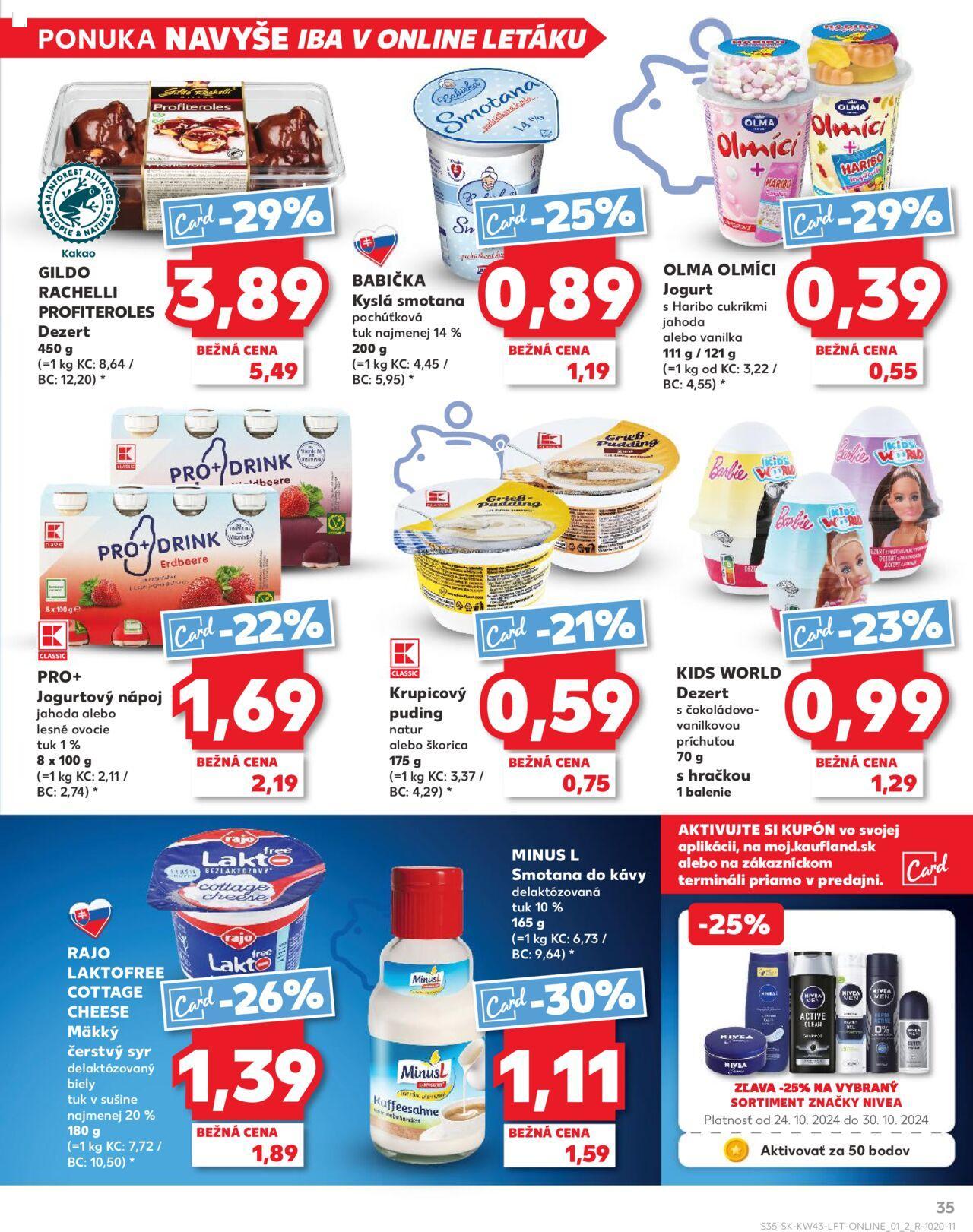 kaufland - Leták Kaufland Sabinov » 24.10.2024 - 30.10.2024 - page: 35