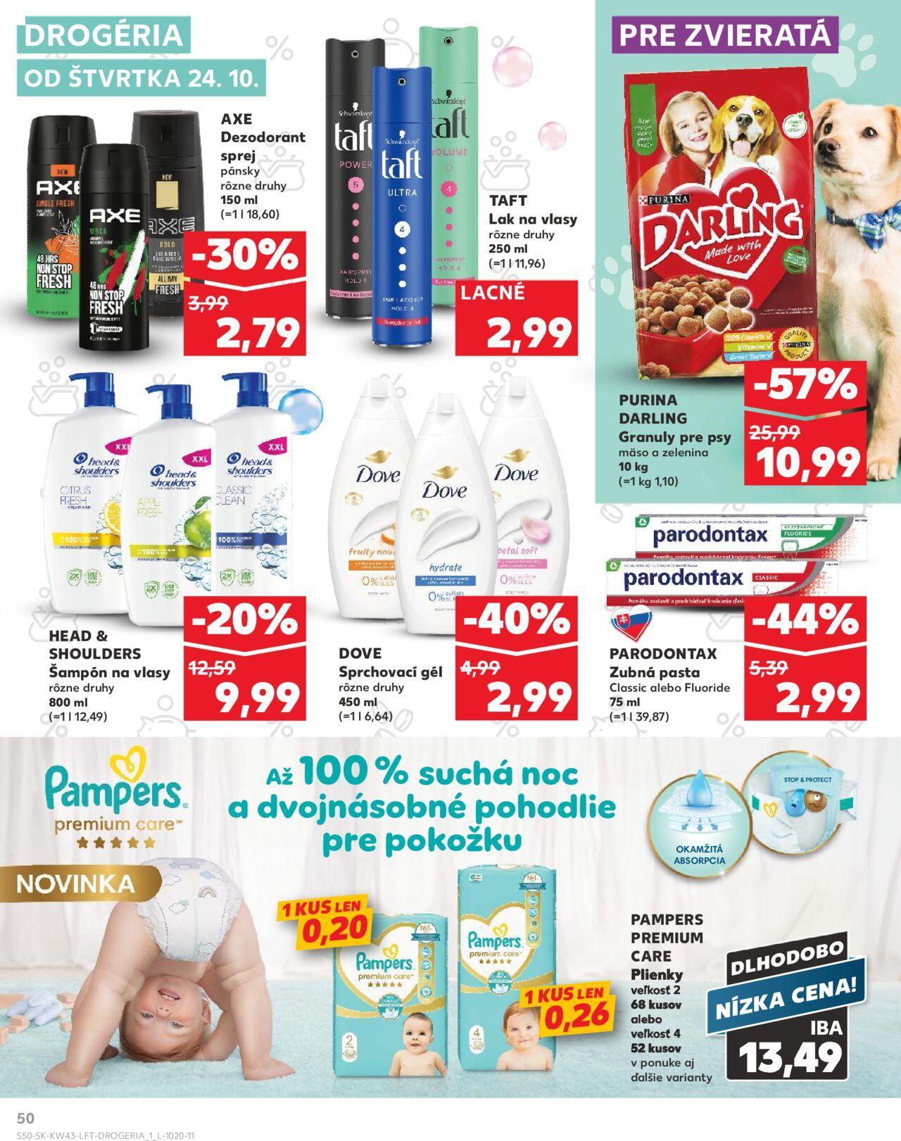 kaufland - Leták Kaufland Košice-OC Galéria » 24.10.2024 - 30.10.2024 - page: 50