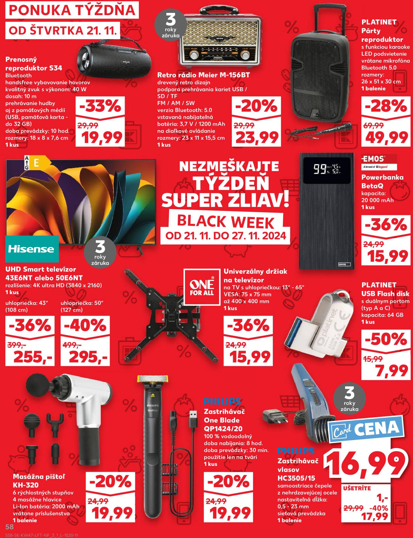 kaufland - Kaufland leták platný od 21.11. - 27.11. - page: 58