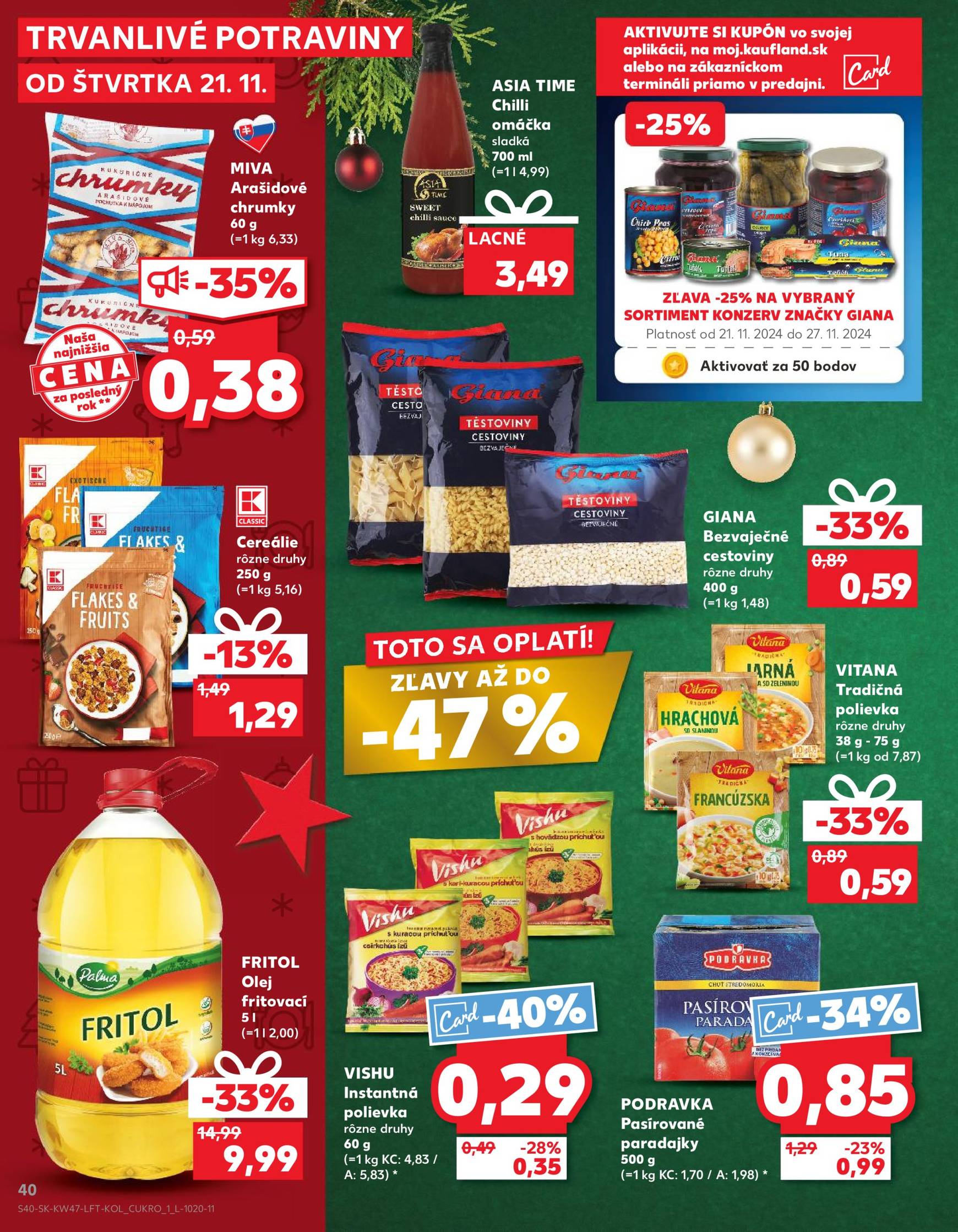 kaufland - Kaufland leták platný od 21.11. - 27.11. - page: 40