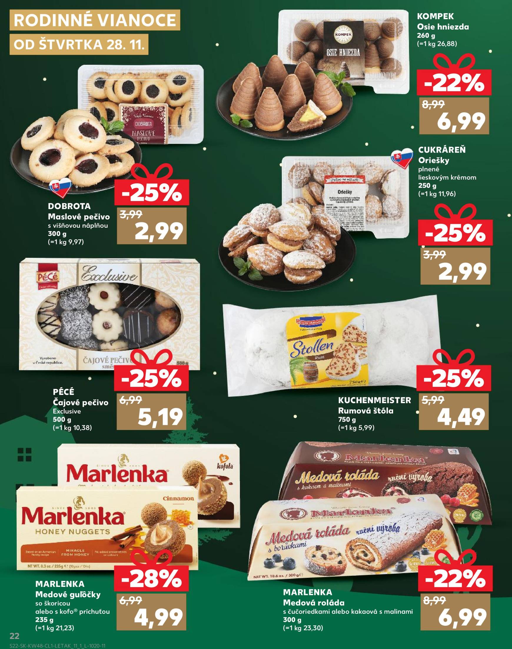 kaufland - Kaufland - Rodinné Vianoce leták platný od 28.11. - 24.12. - page: 22