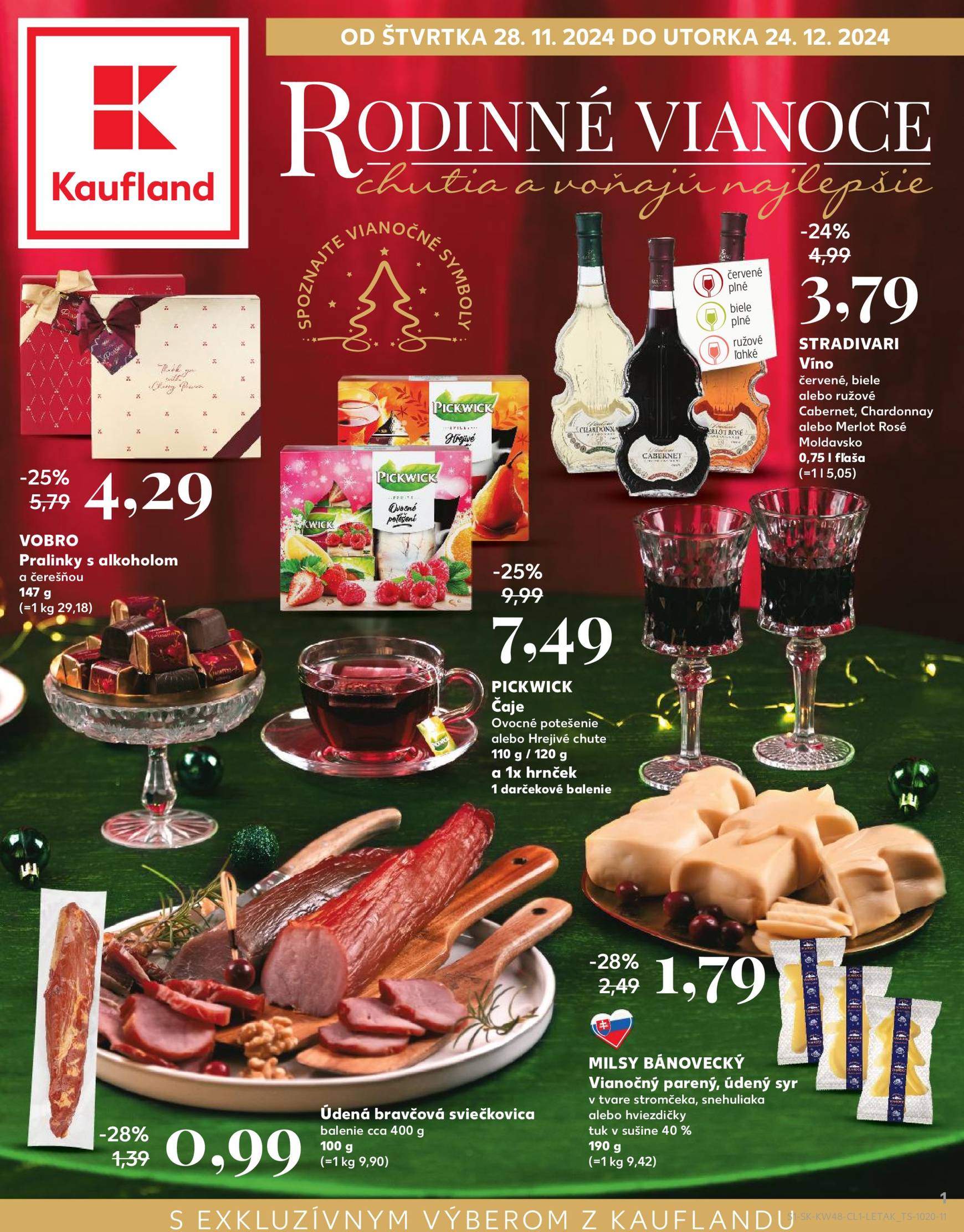 kaufland - Kaufland - Rodinné Vianoce leták platný od 28.11. - 24.12.