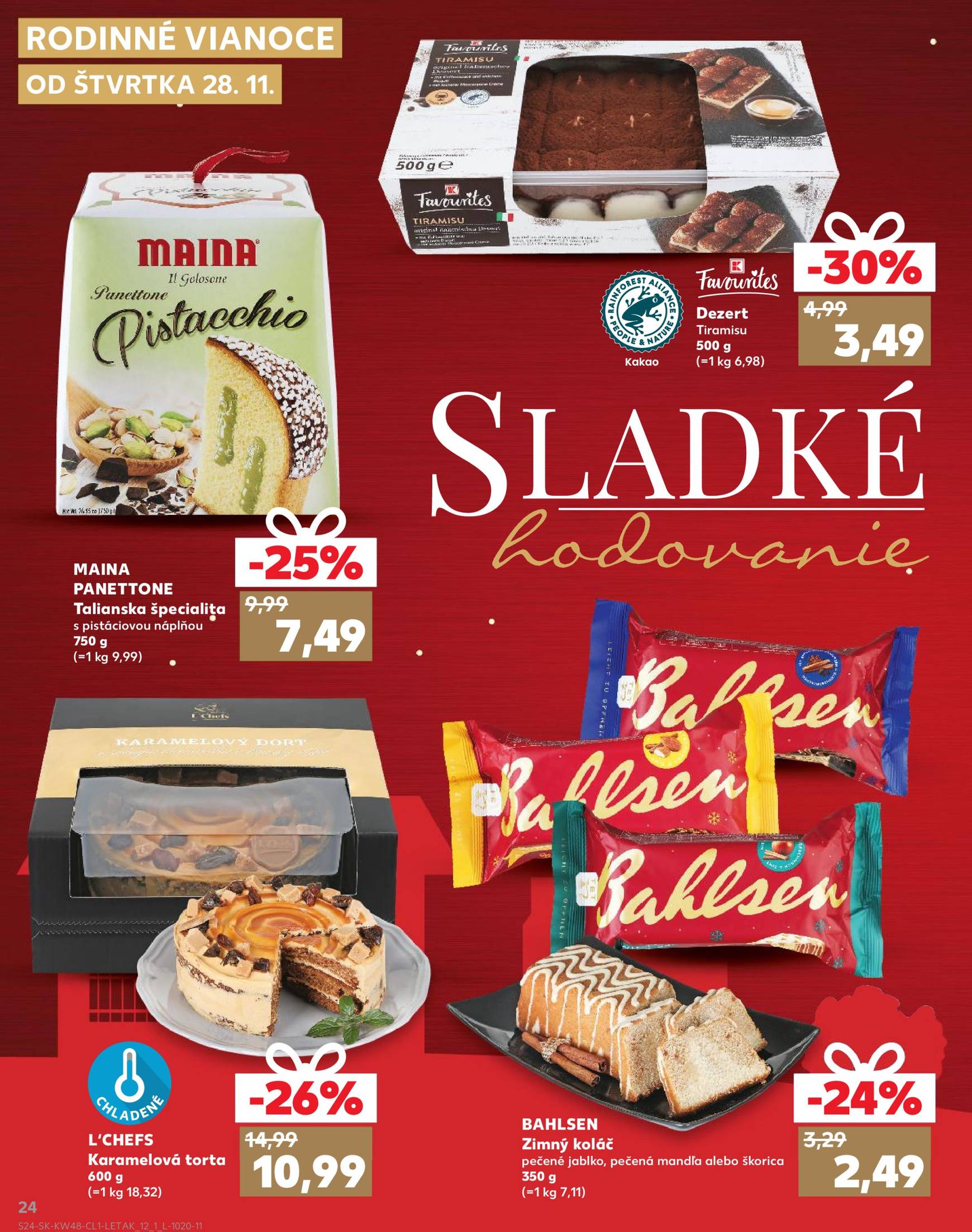 kaufland - Kaufland - Rodinné Vianoce leták platný od 28.11. - 24.12. - page: 24