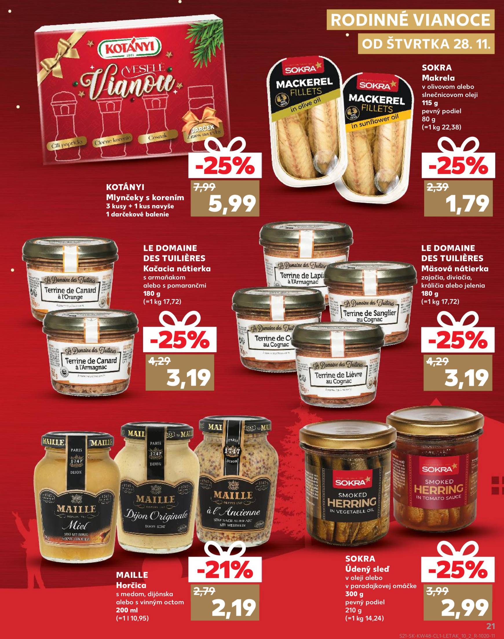 kaufland - Kaufland - Rodinné Vianoce leták platný od 28.11. - 24.12. - page: 21