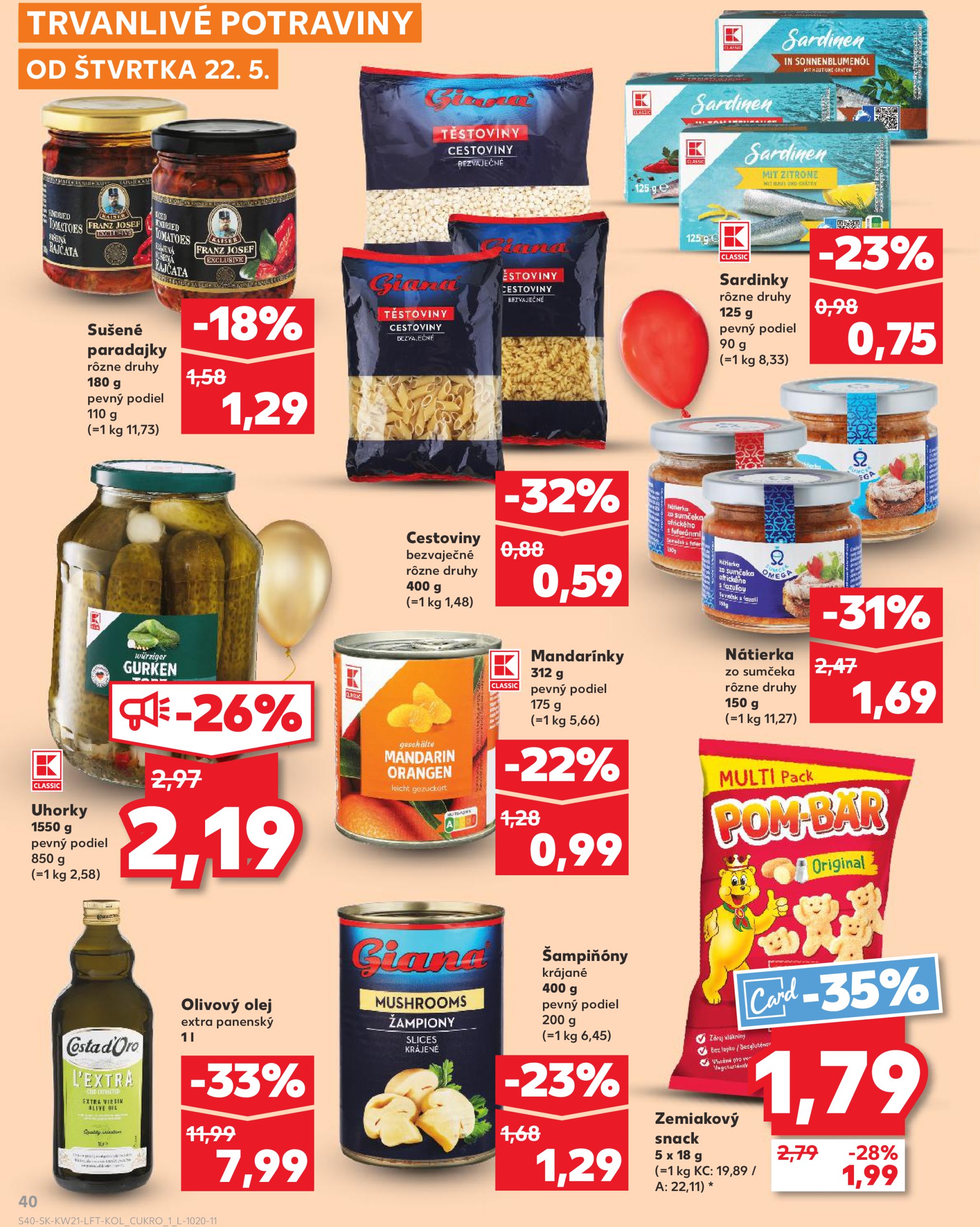 kaufland - Kaufland leták platný od 22.05. - 28.05. - page: 40 kaufland - Kaufland leták platný od 22.05. - 28.05. - page: 40