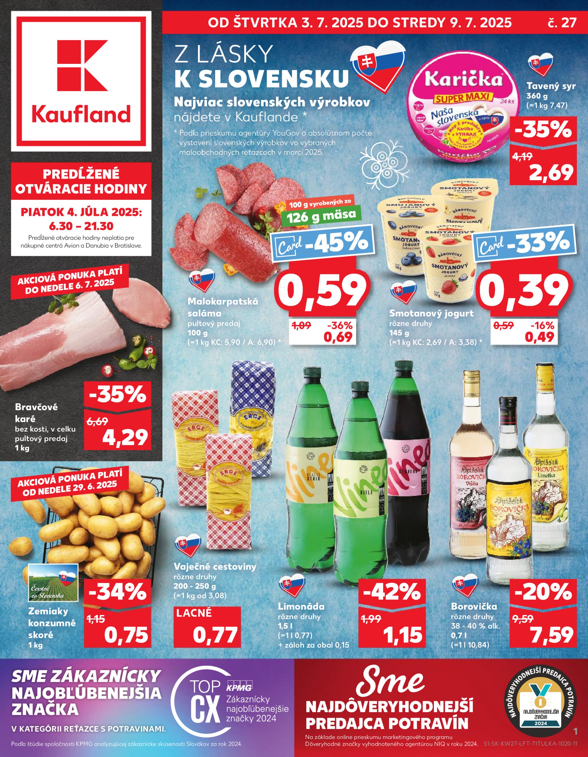 kaufland - Leták Kaufland platný od 03.07. do 09.07.