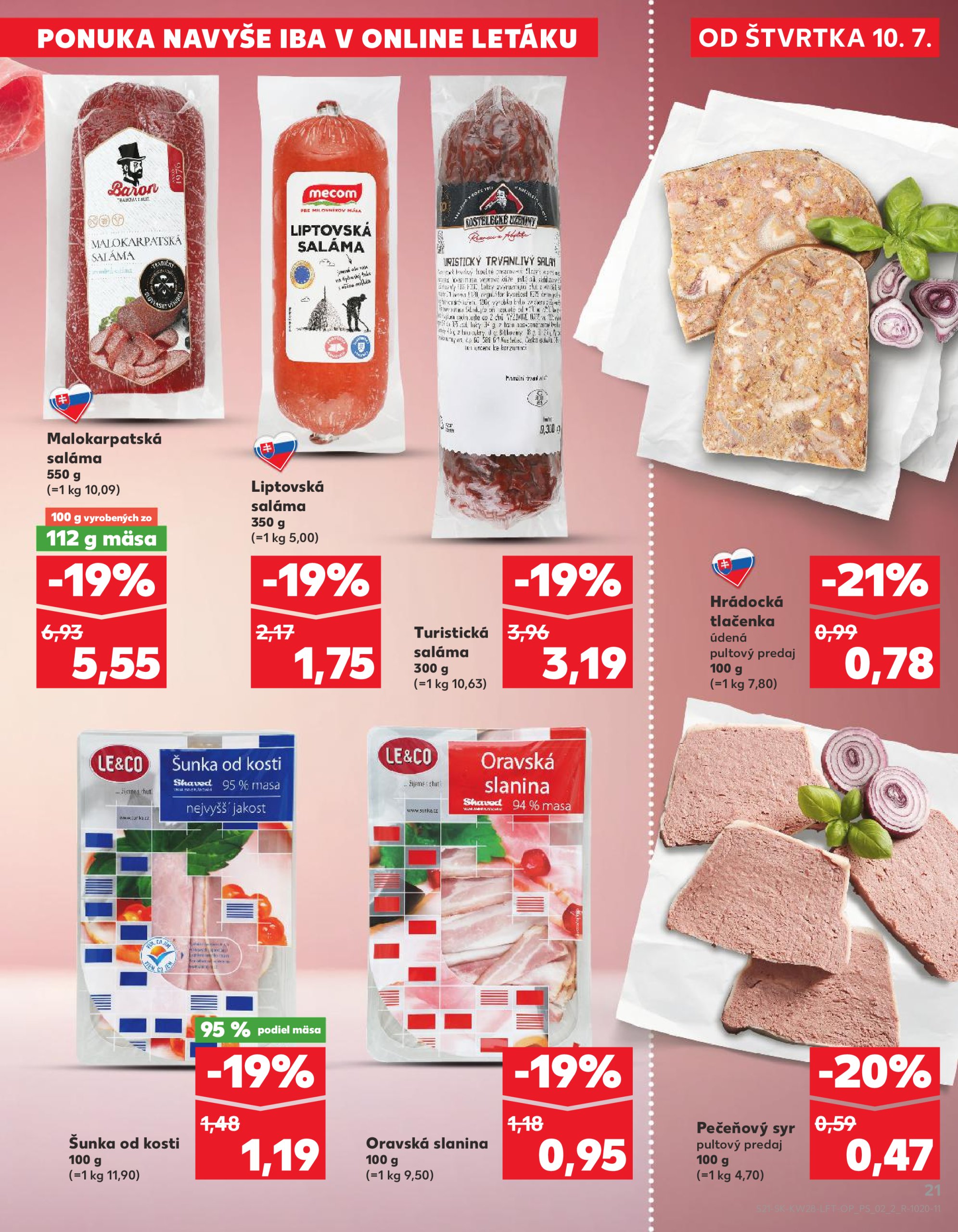 kaufland - Leták Kaufland platný od 10.07. do 16.07. - page: 21 kaufland - Leták Kaufland platný od 10.07. do 16.07. - page: 21