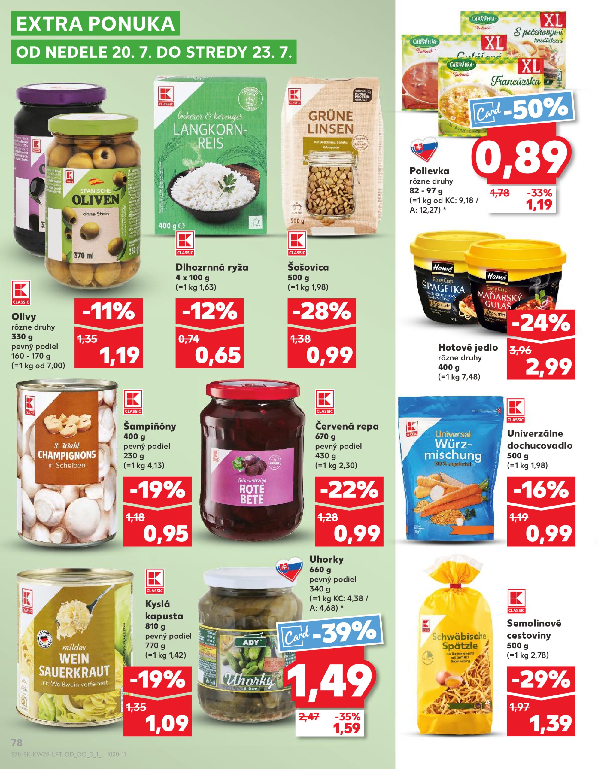 kaufland - Leták Kaufland platný od 17.07. do 23.07. - page: 78 kaufland - Leták Kaufland platný od 17.07. do 23.07. - page: 78