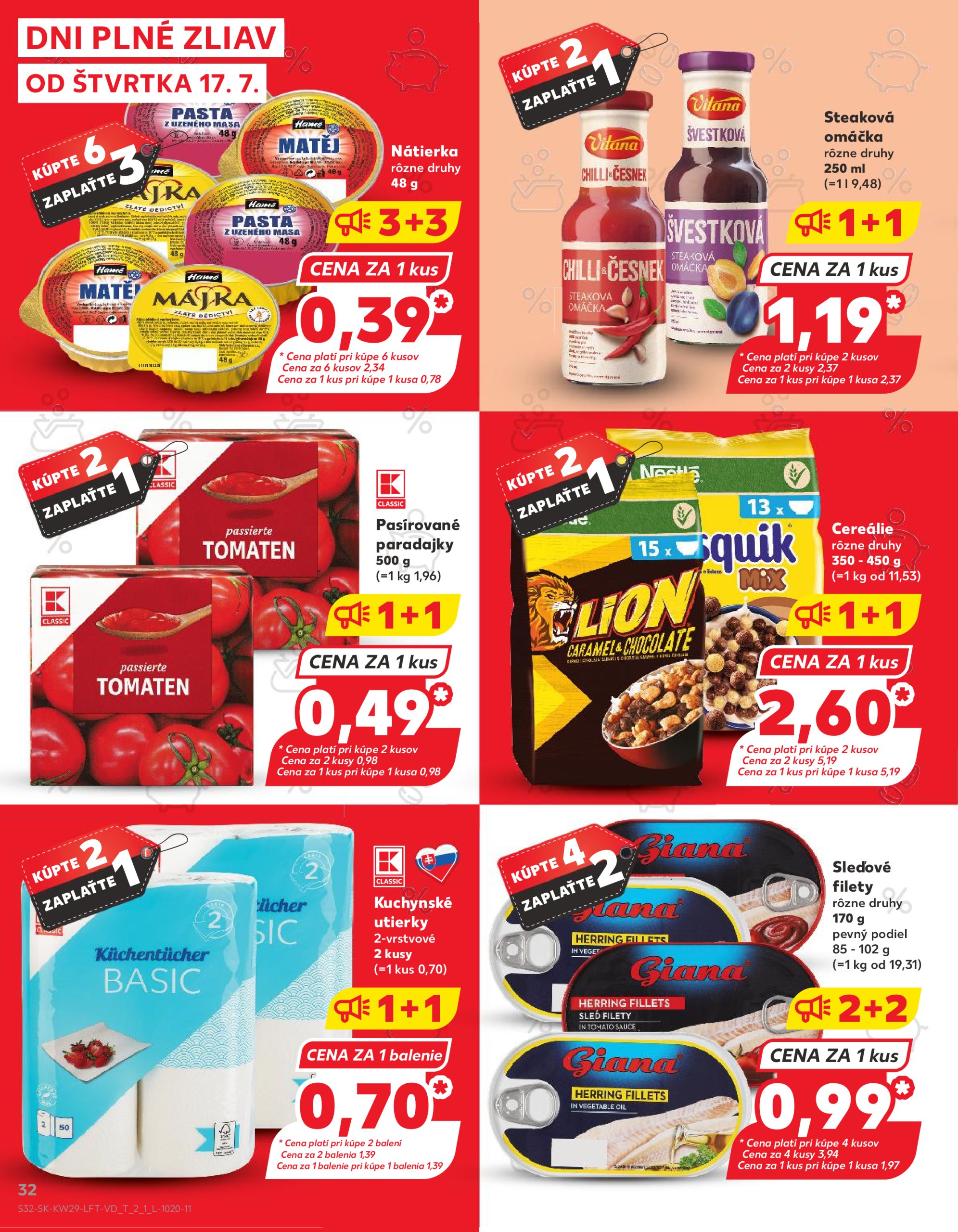 kaufland - Leták Kaufland platný od 17.07. do 23.07. - page: 32 kaufland - Leták Kaufland platný od 17.07. do 23.07. - page: 32