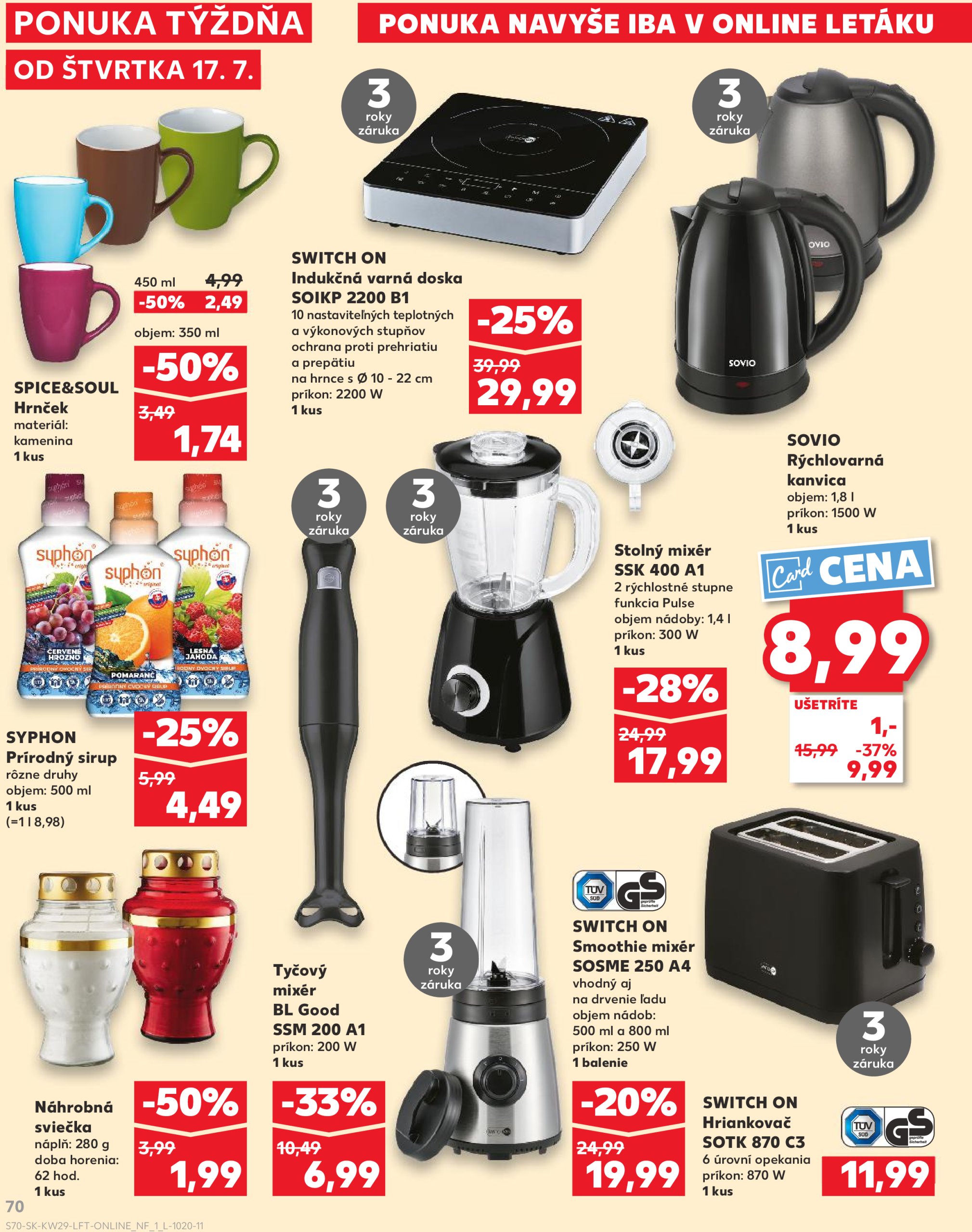 kaufland - Leták Kaufland platný od 17.07. do 23.07. - page: 70 kaufland - Leták Kaufland platný od 17.07. do 23.07. - page: 70