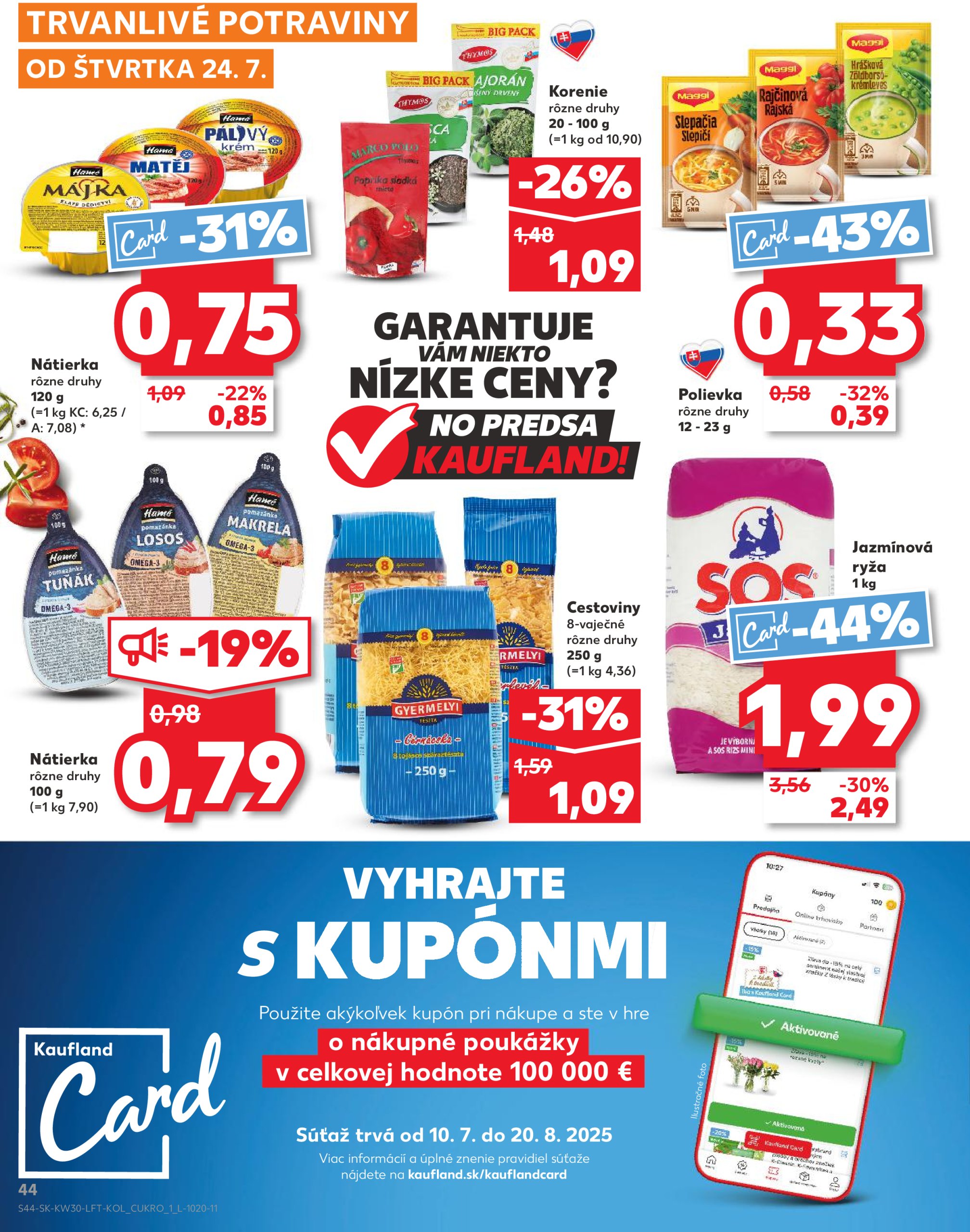 kaufland - Leták Kaufland platný od 24.07. do 30.07. - page: 44 kaufland - Leták Kaufland platný od 24.07. do 30.07. - page: 44