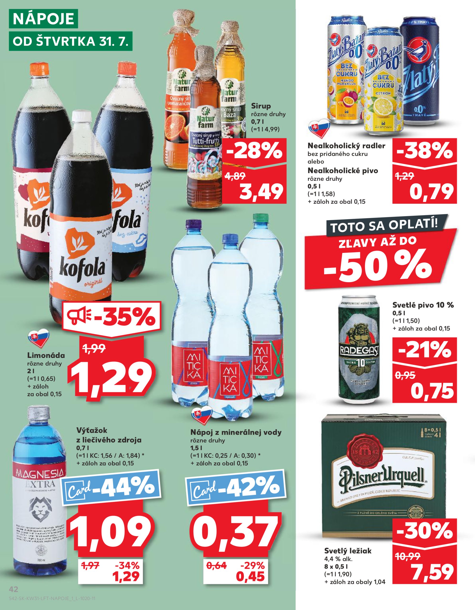 kaufland - Leták Kaufland platný od 31.07. do 06.08. - page: 42 kaufland - Leták Kaufland platný od 31.07. do 06.08. - page: 42