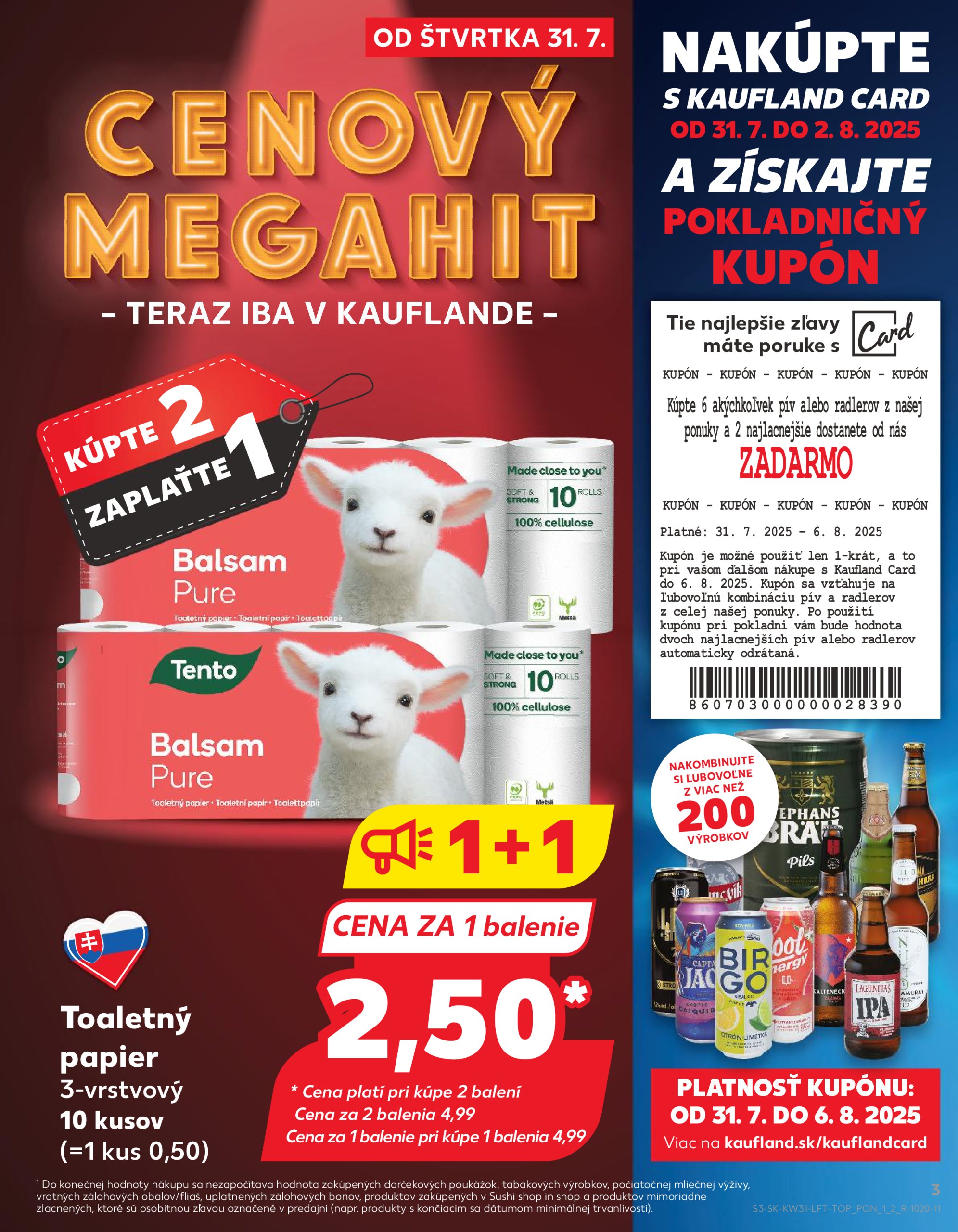 kaufland - Leták Kaufland platný od 31.07. do 06.08. - page: 3 kaufland - Leták Kaufland platný od 31.07. do 06.08. - page: 3