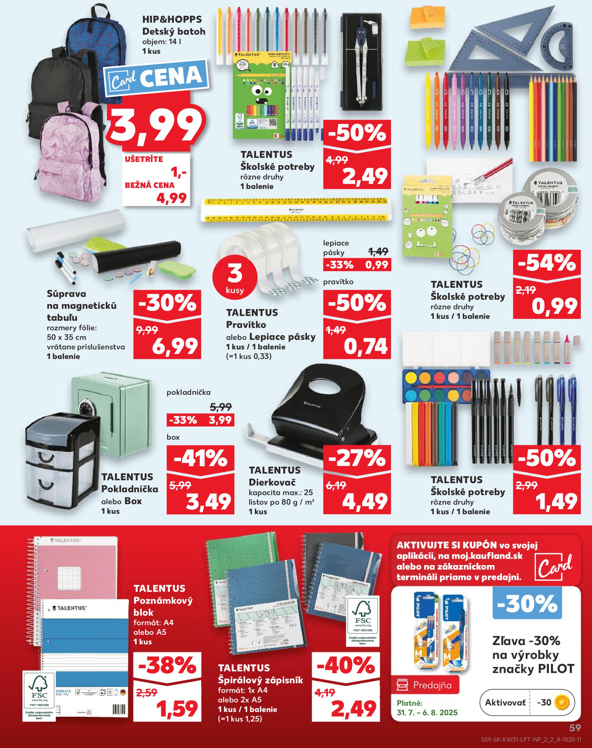 kaufland - Leták Kaufland platný od 31.07. do 06.08. - page: 59 kaufland - Leták Kaufland platný od 31.07. do 06.08. - page: 59