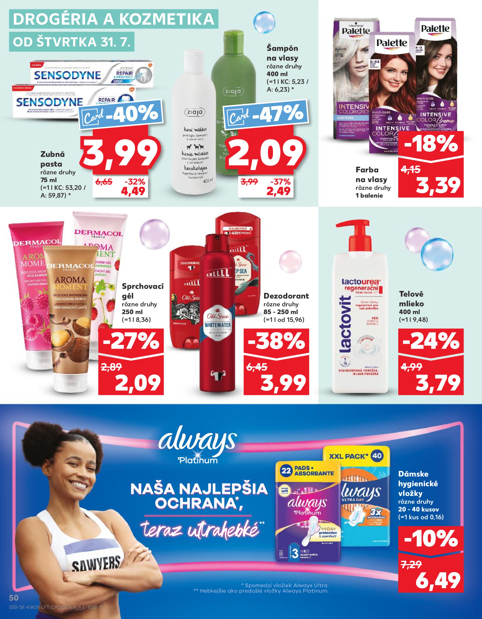 kaufland - Leták Kaufland platný od 31.07. do 06.08. - page: 50 kaufland - Leták Kaufland platný od 31.07. do 06.08. - page: 50